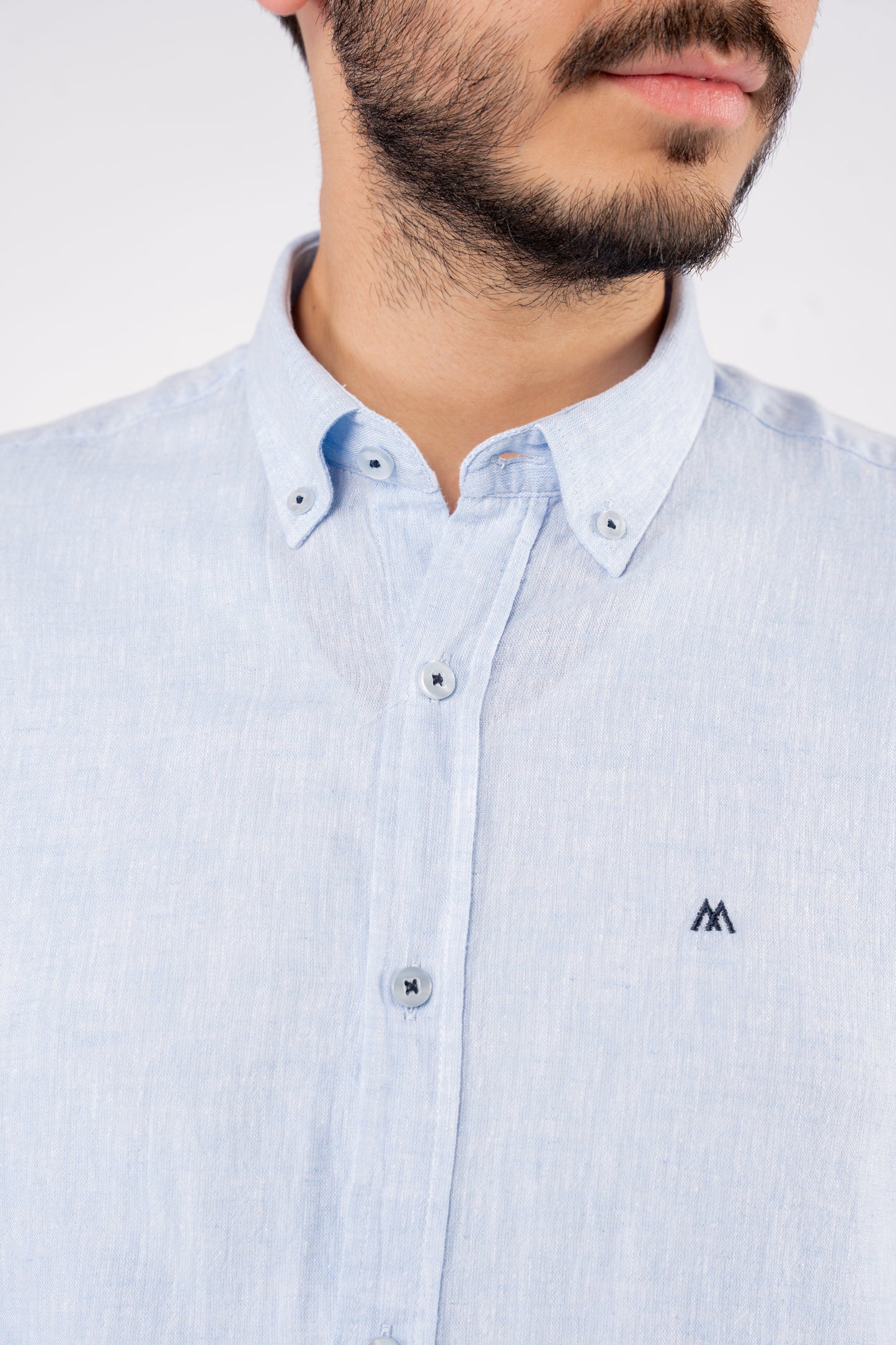 BLUE TIMELESS LINEN SHIRT