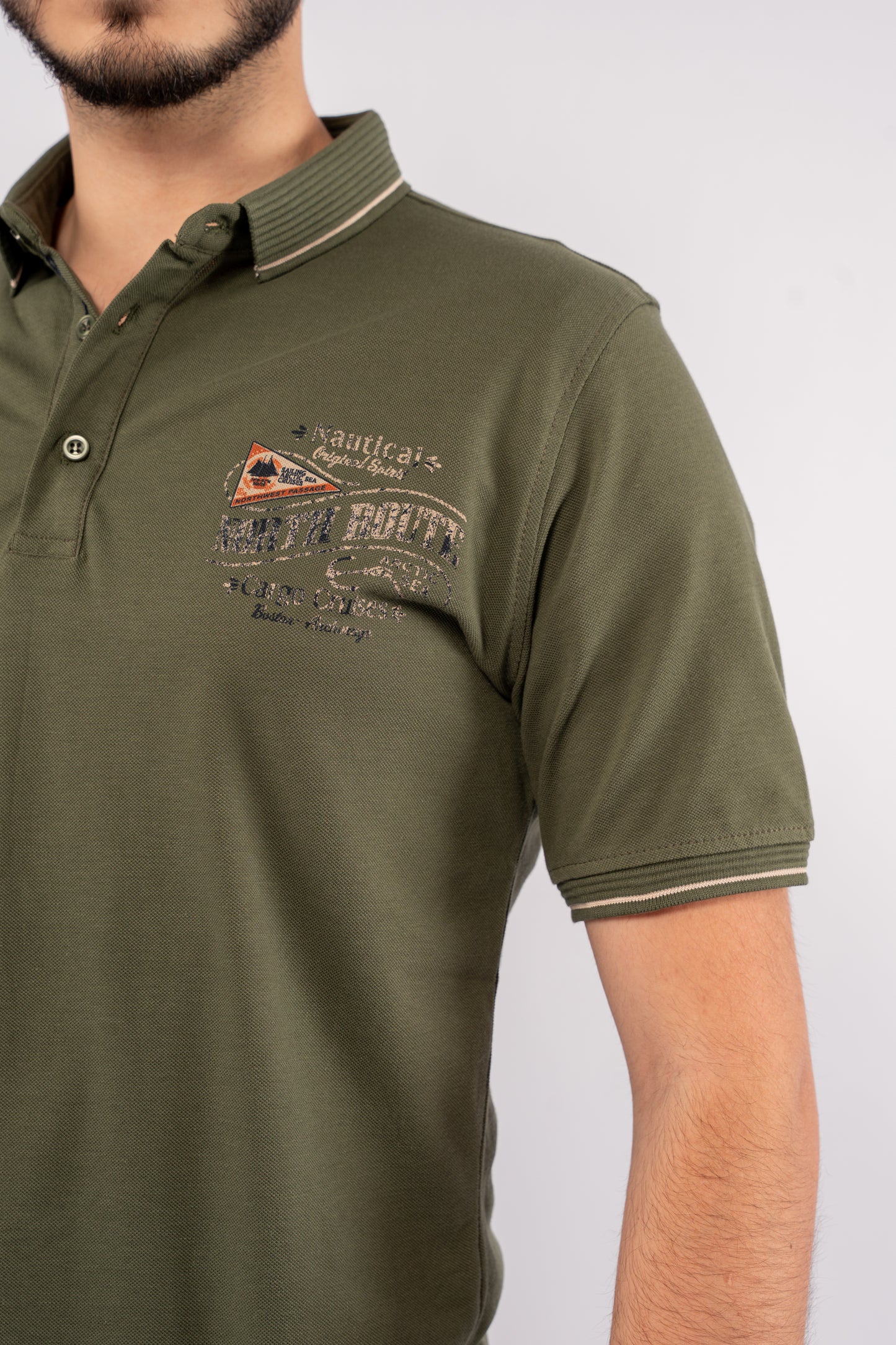 OLIVE VINTAGE POLO