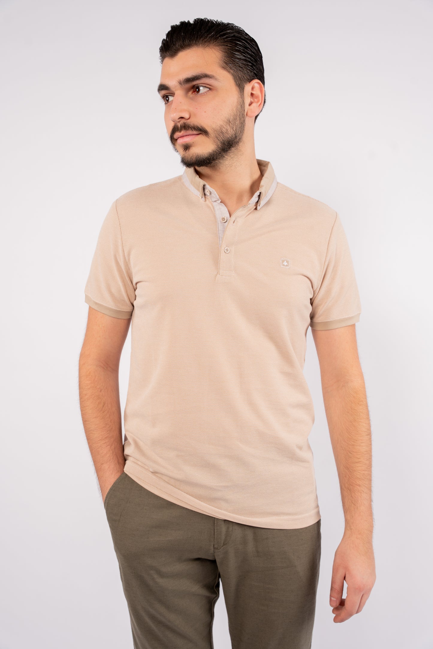 BEIGE PIQUET POLO