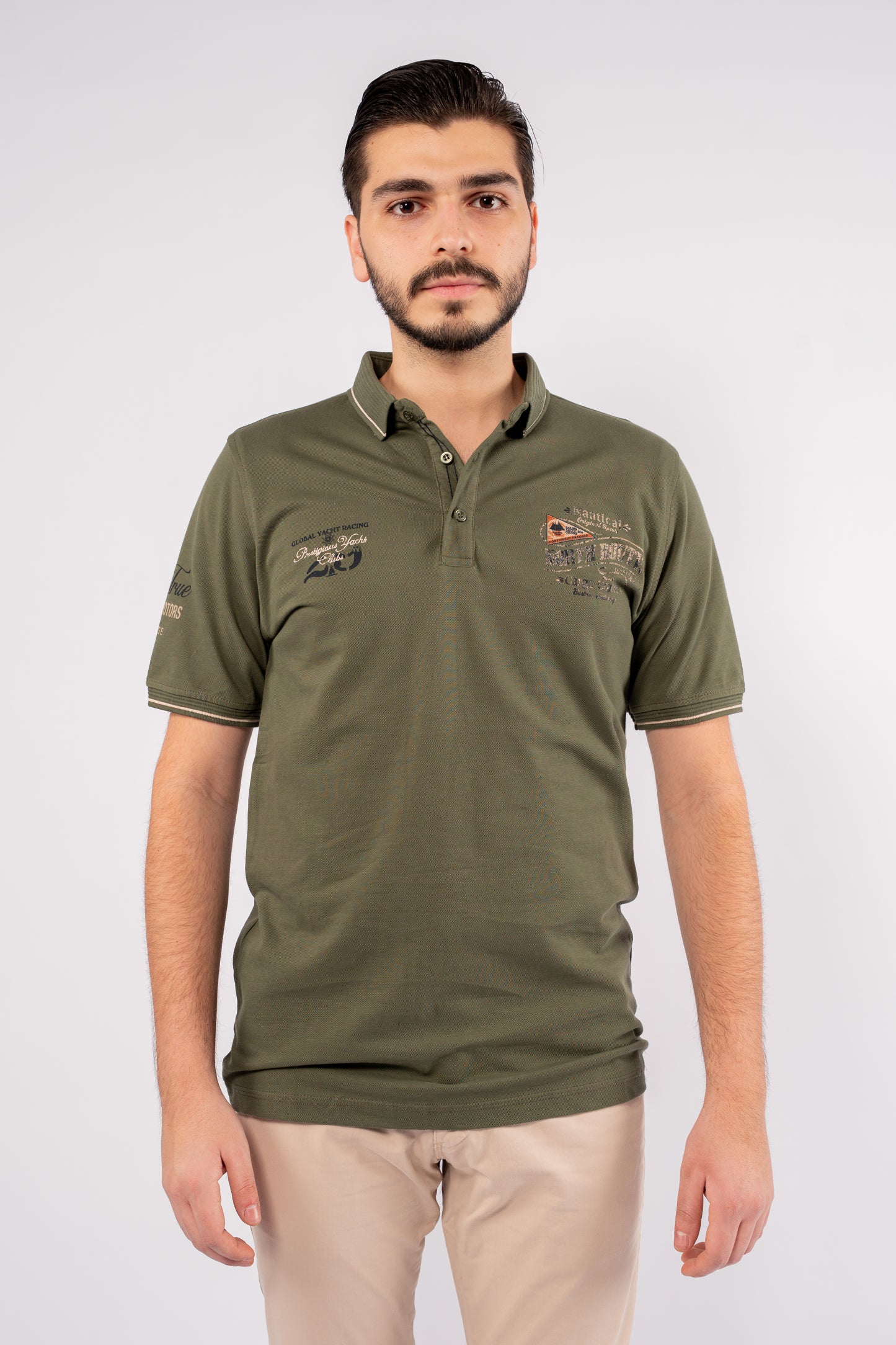 OLIVE VINTAGE POLO