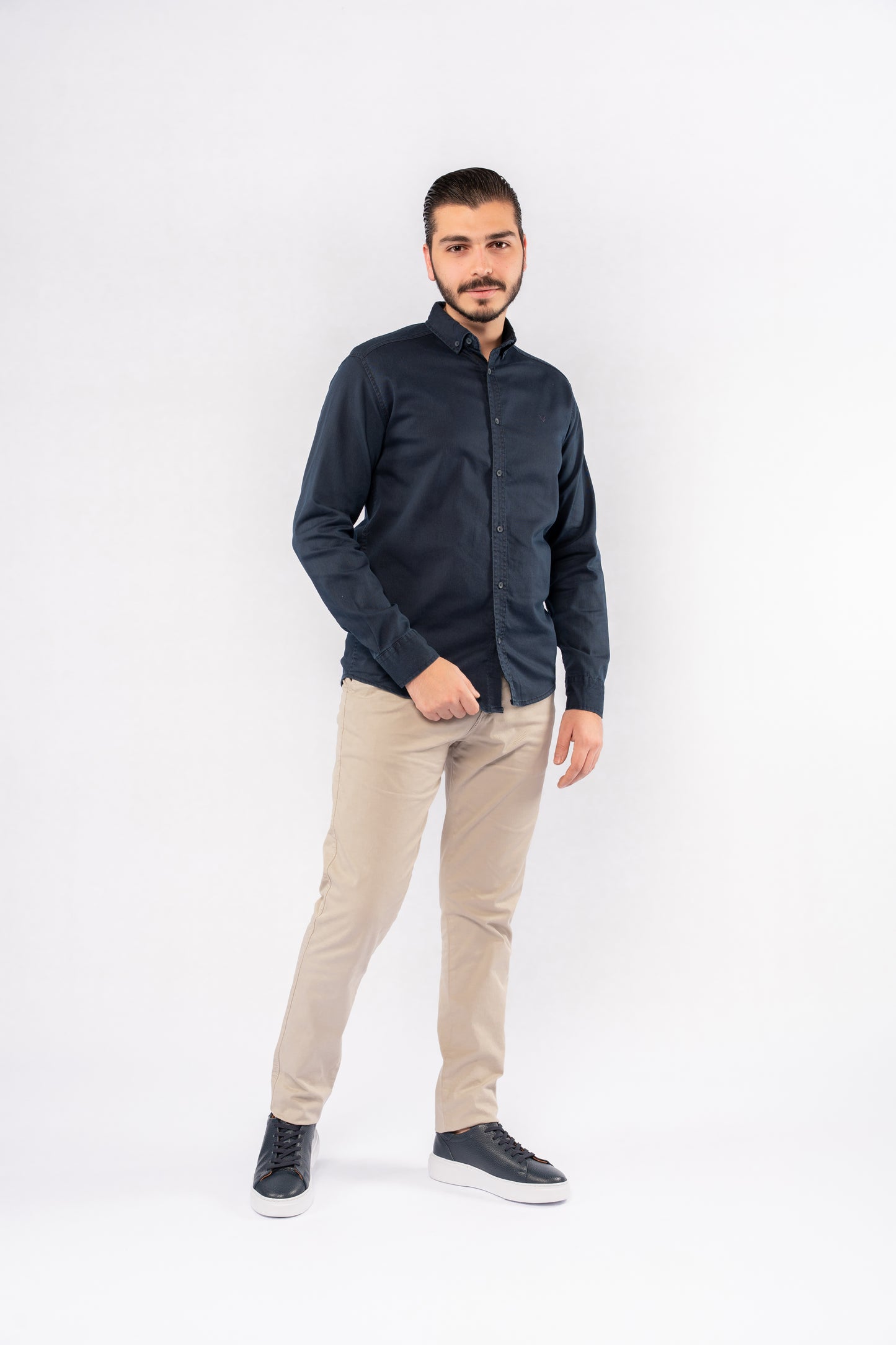 NAVY RELAXED SHIRT