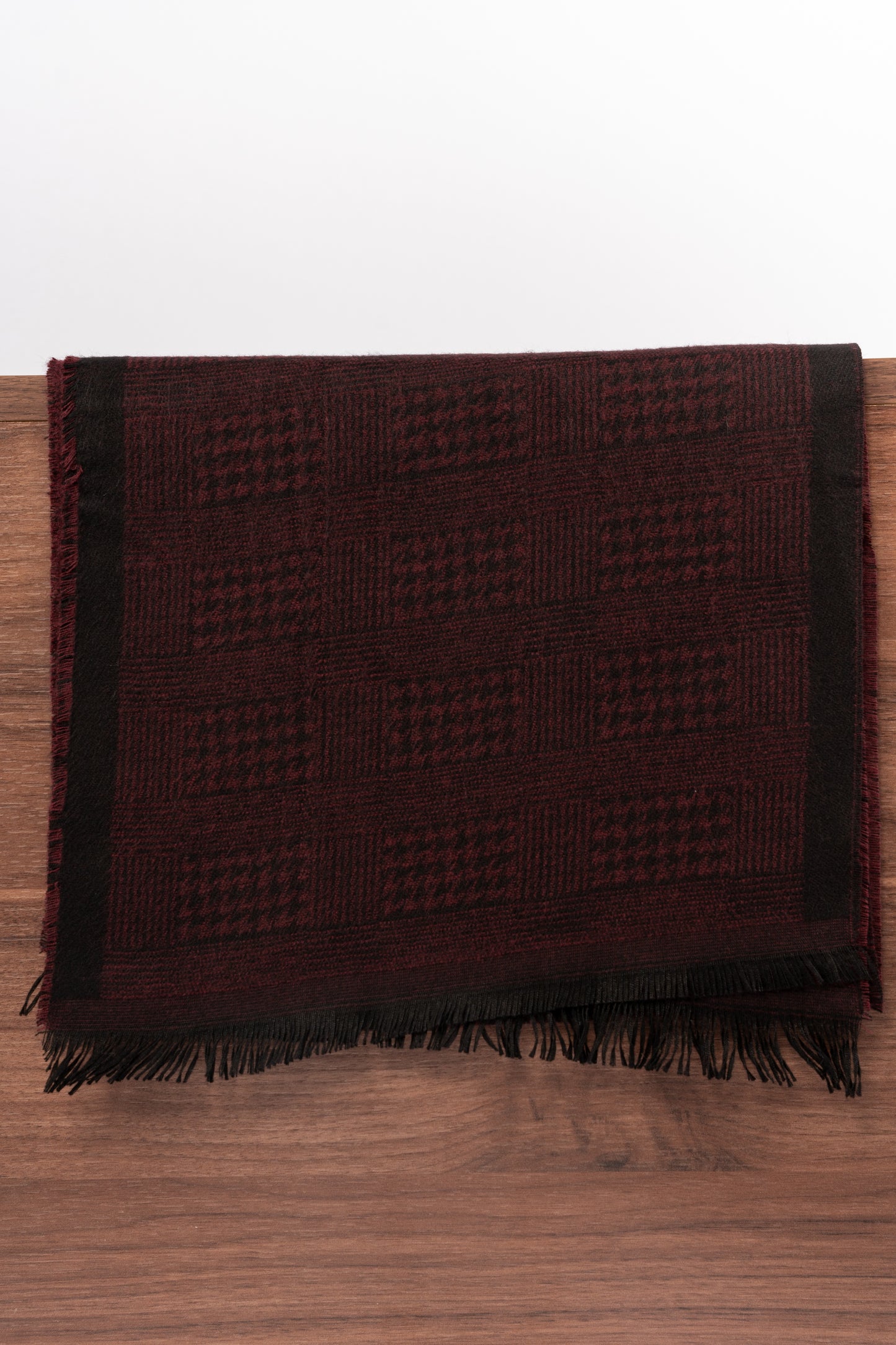 BURGUNDY CASHMERE SCARF