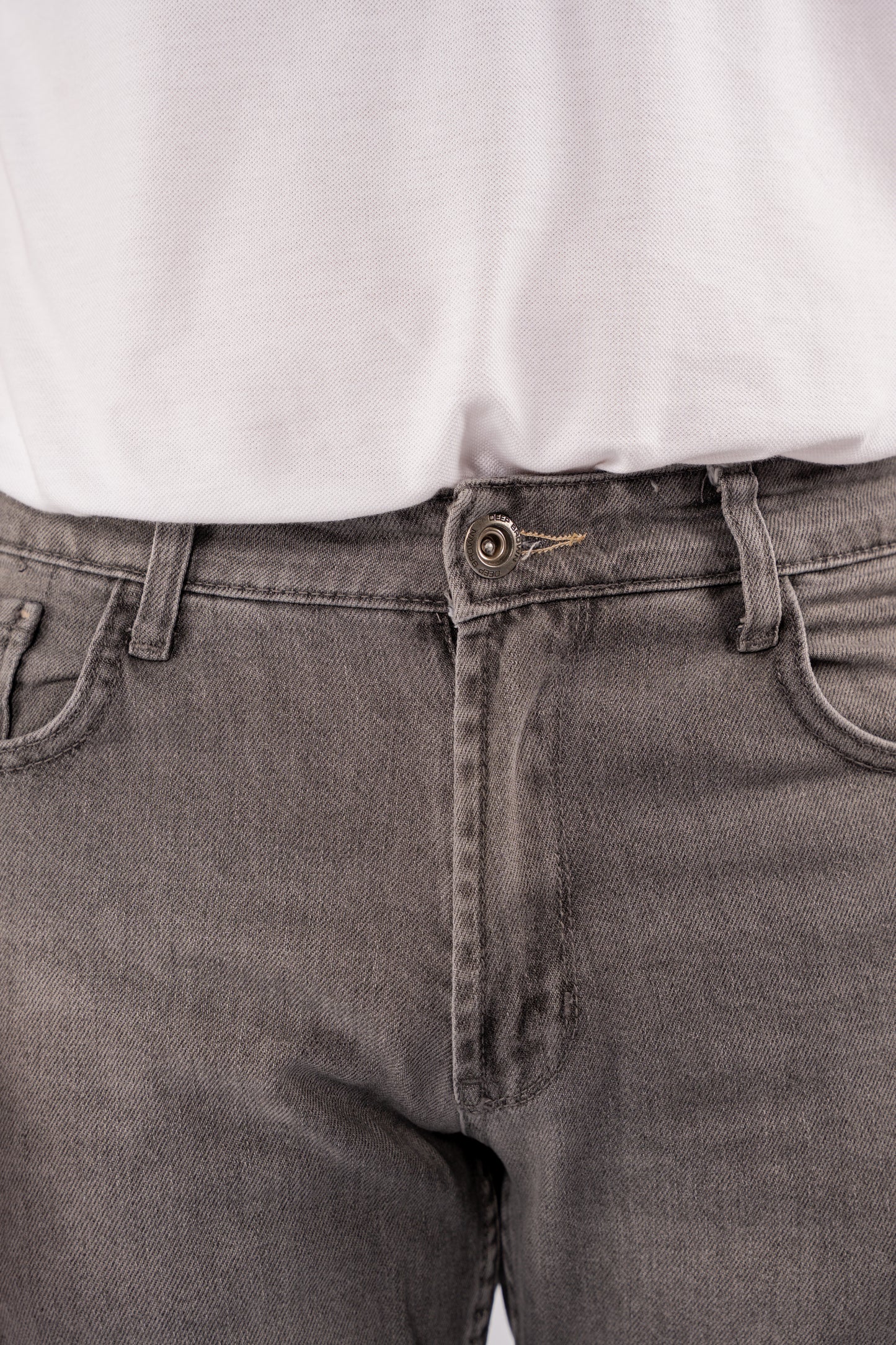GREY REGULAR FIT DENIM