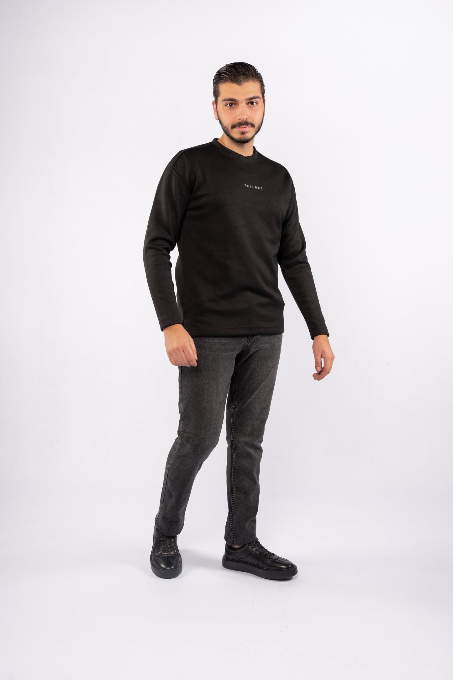 BLACK CASUAL SWEATER