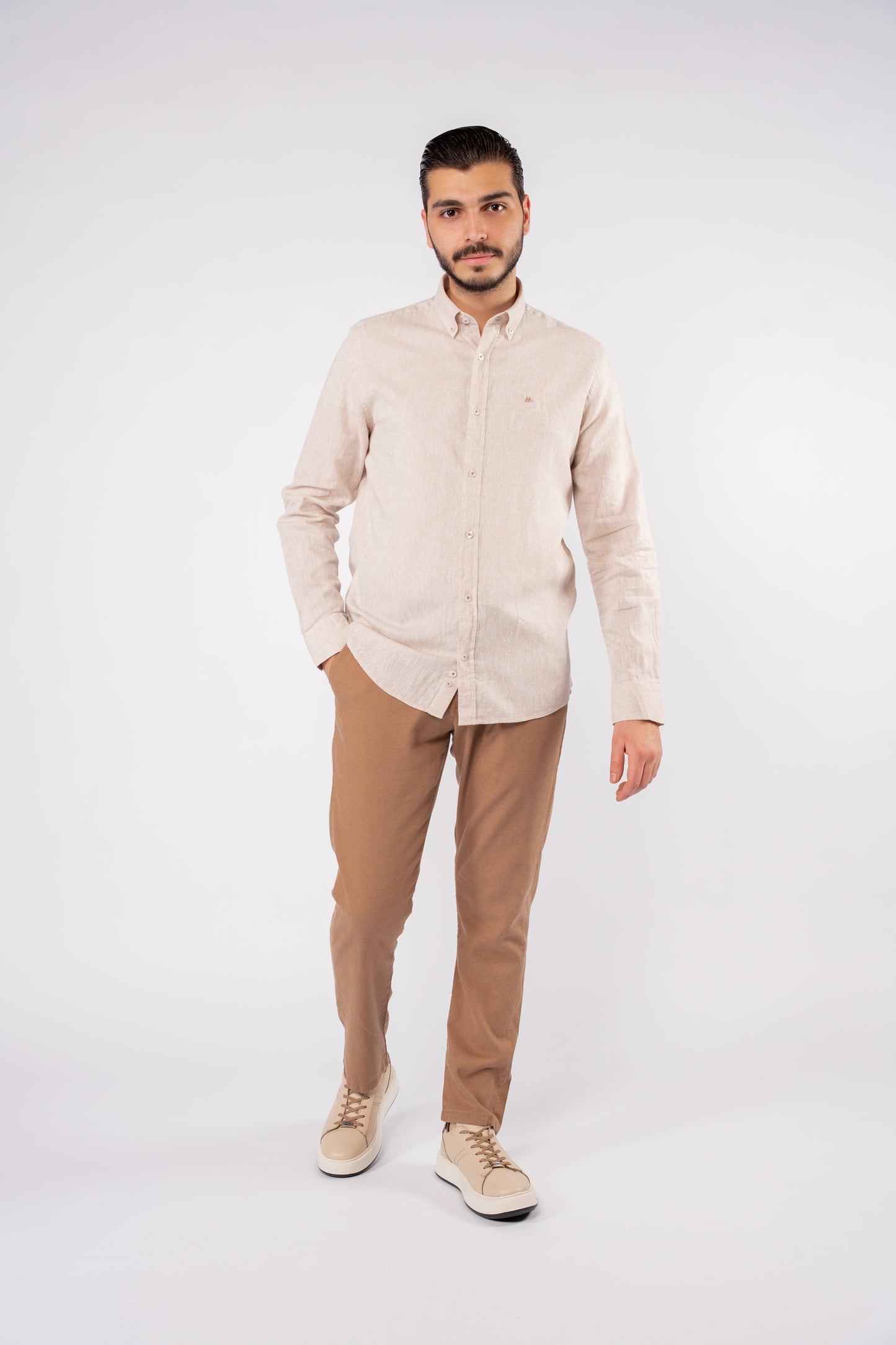 PREMIUM BEIGE LINEN SHIRT