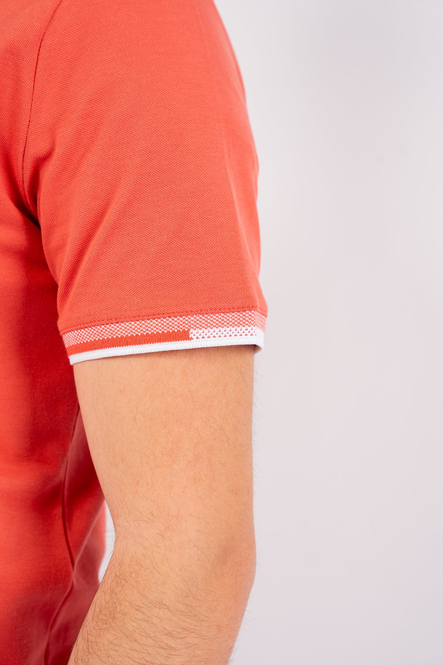 BRICK BUTTON COLLAR POLO