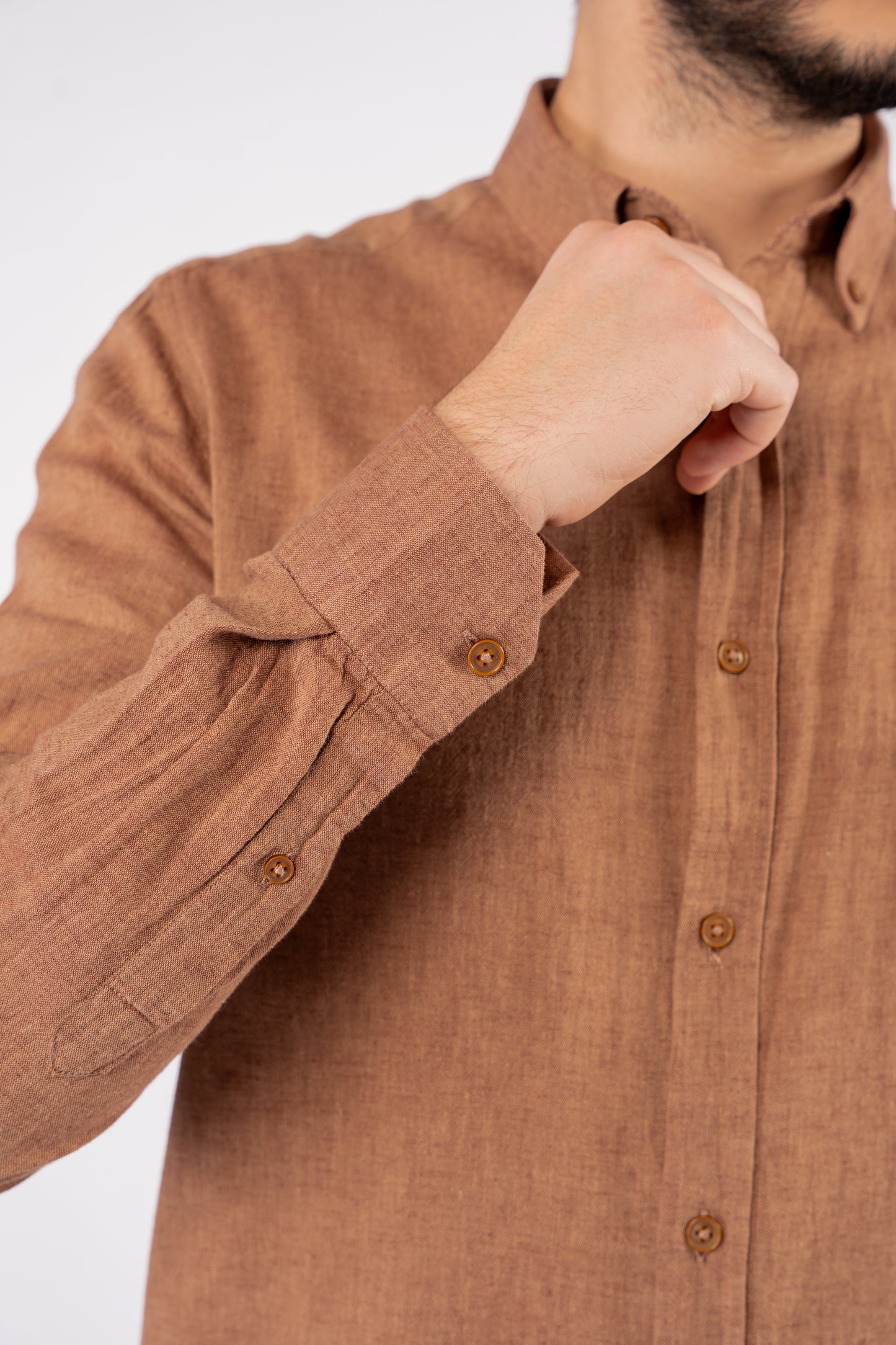 PREMIUM MOCHA LINEN SHIRT