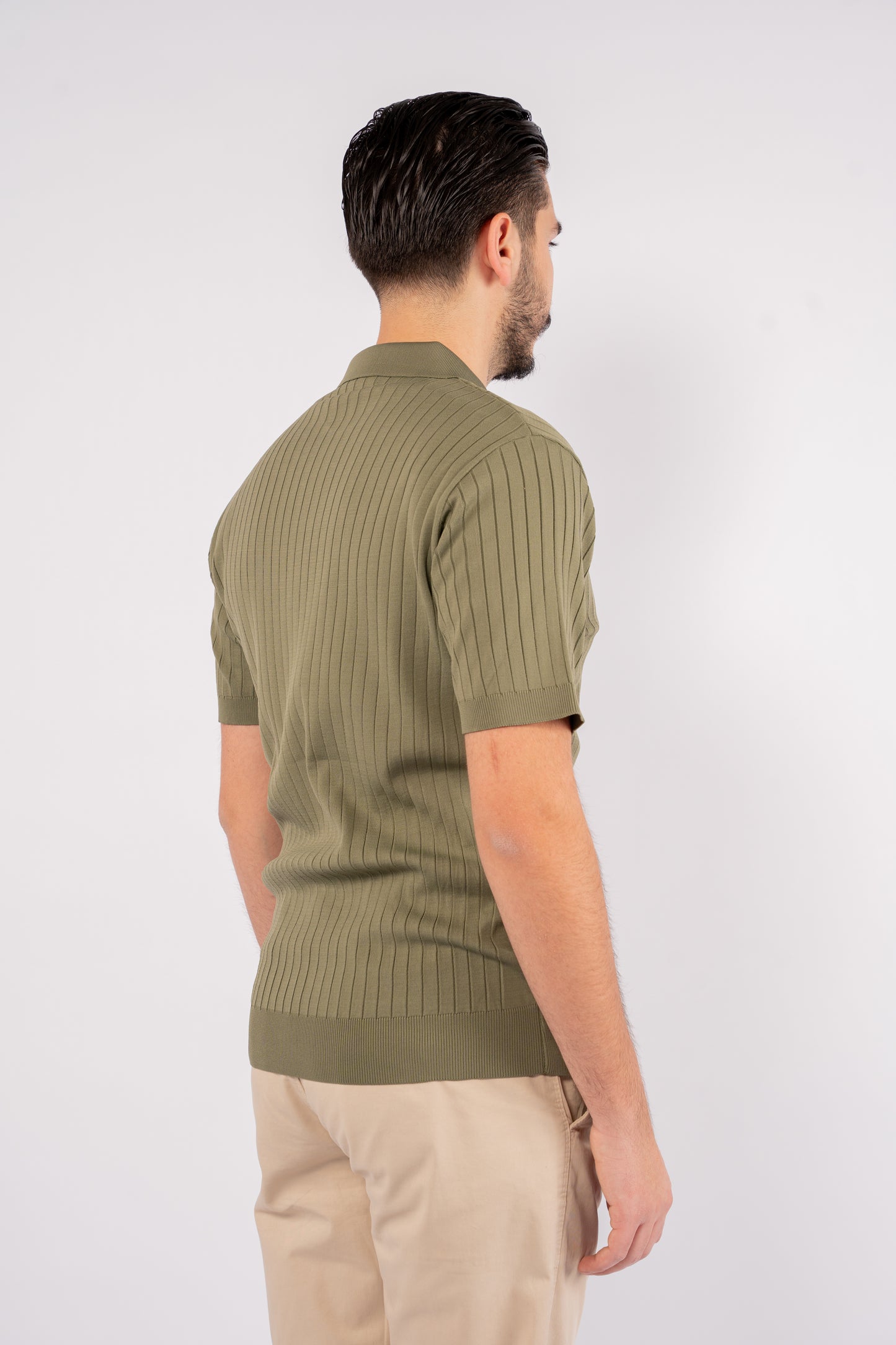 MINT VNECK LINED POLO