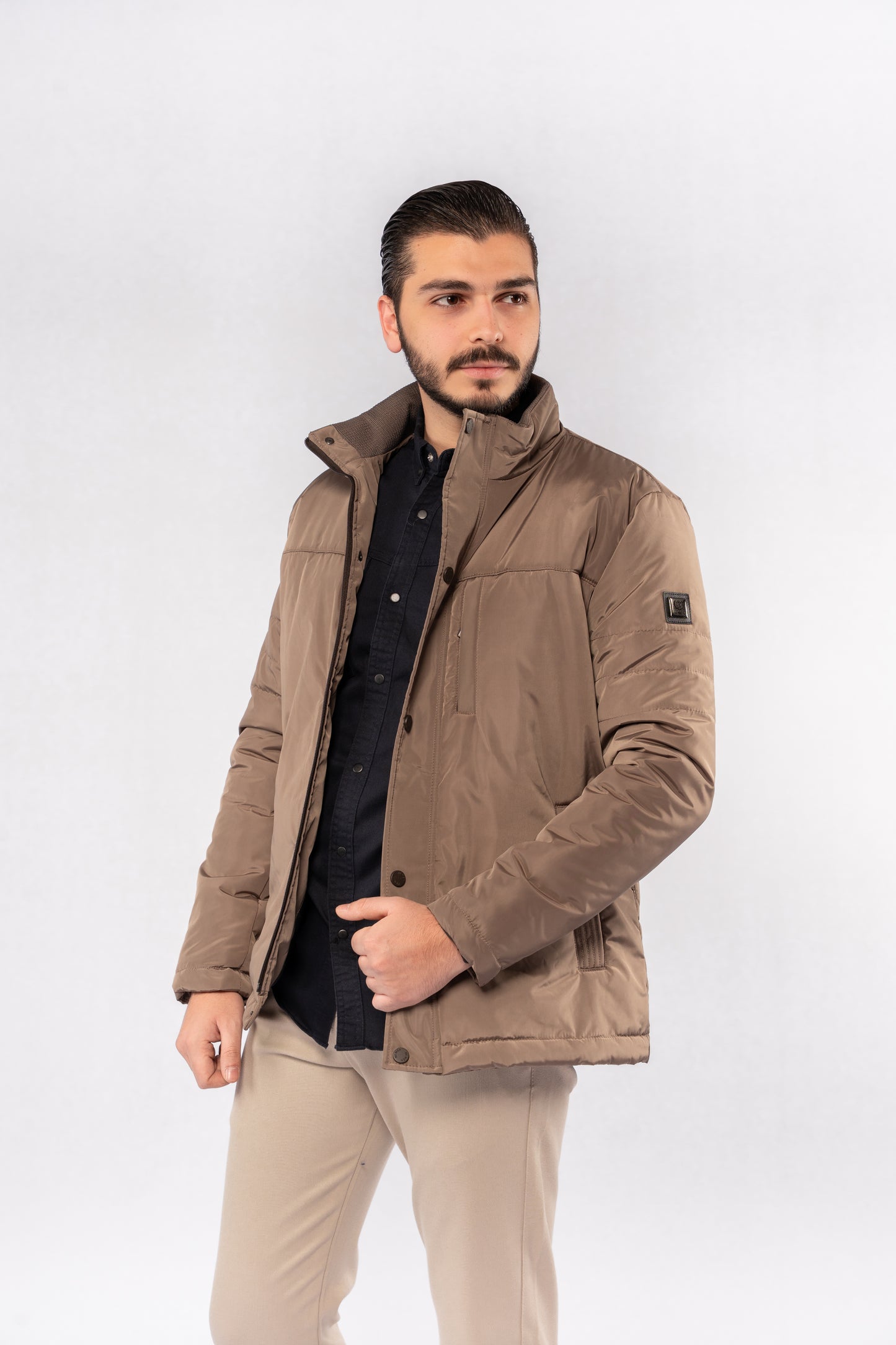 NAVY RELAXED TWO POCKET SHIRT