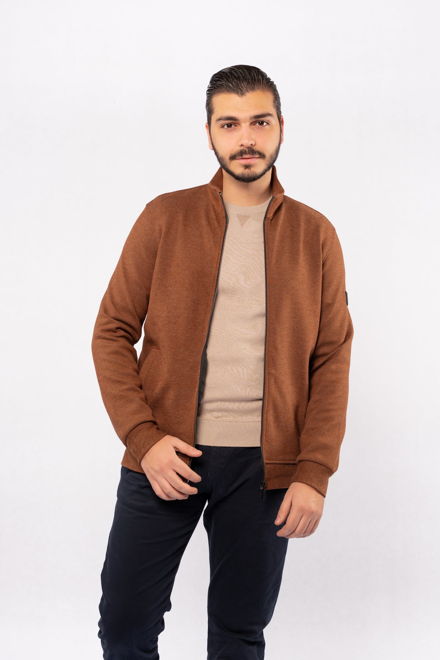 BEIGE CASUAL SWEATER