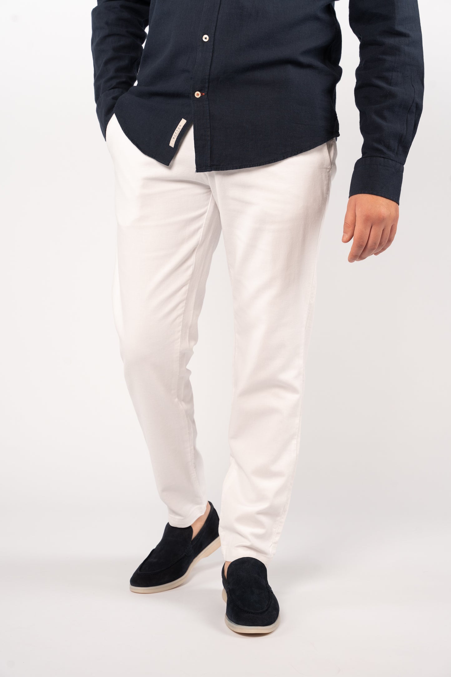 WHITE RELAXED TROUSERS