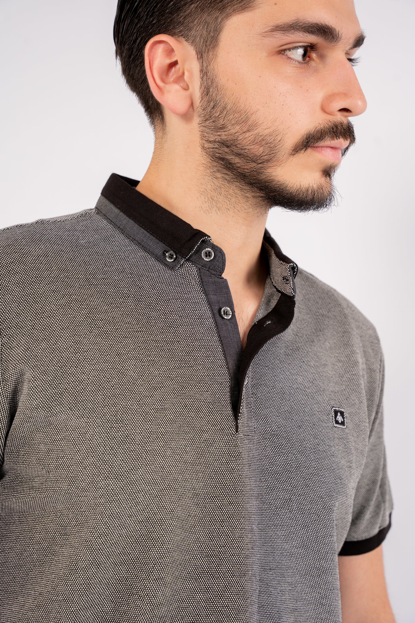 BLACK PIQUET POLO