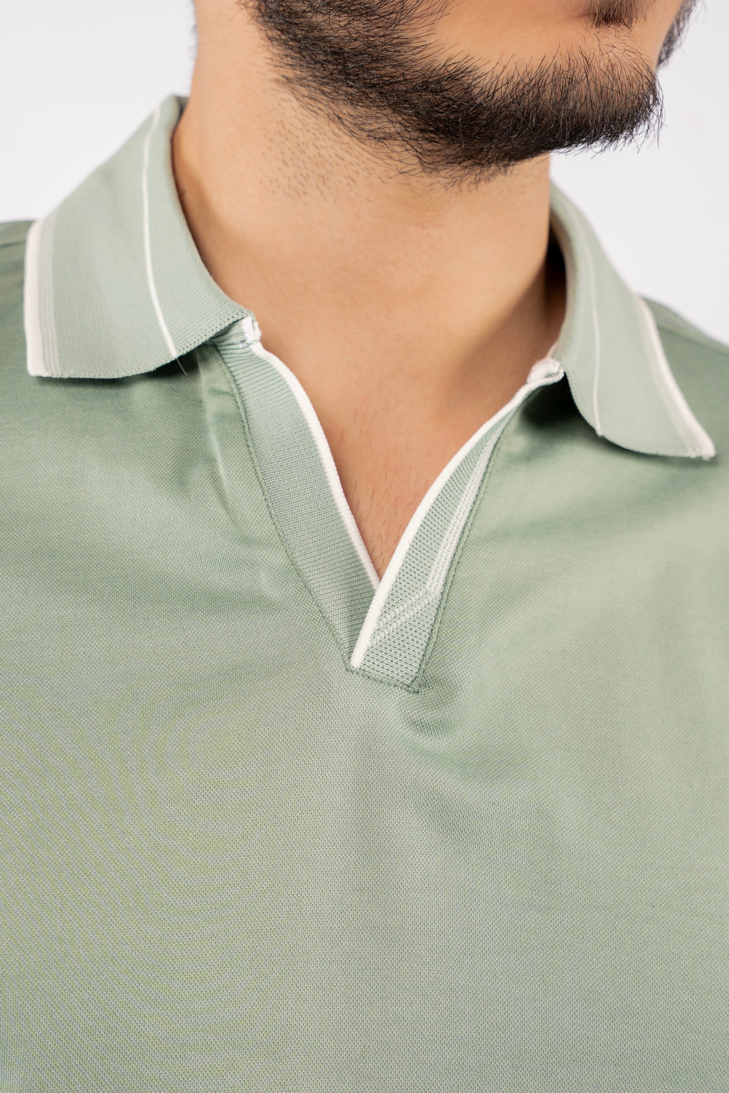 MINT MIXED VNECK POLO
