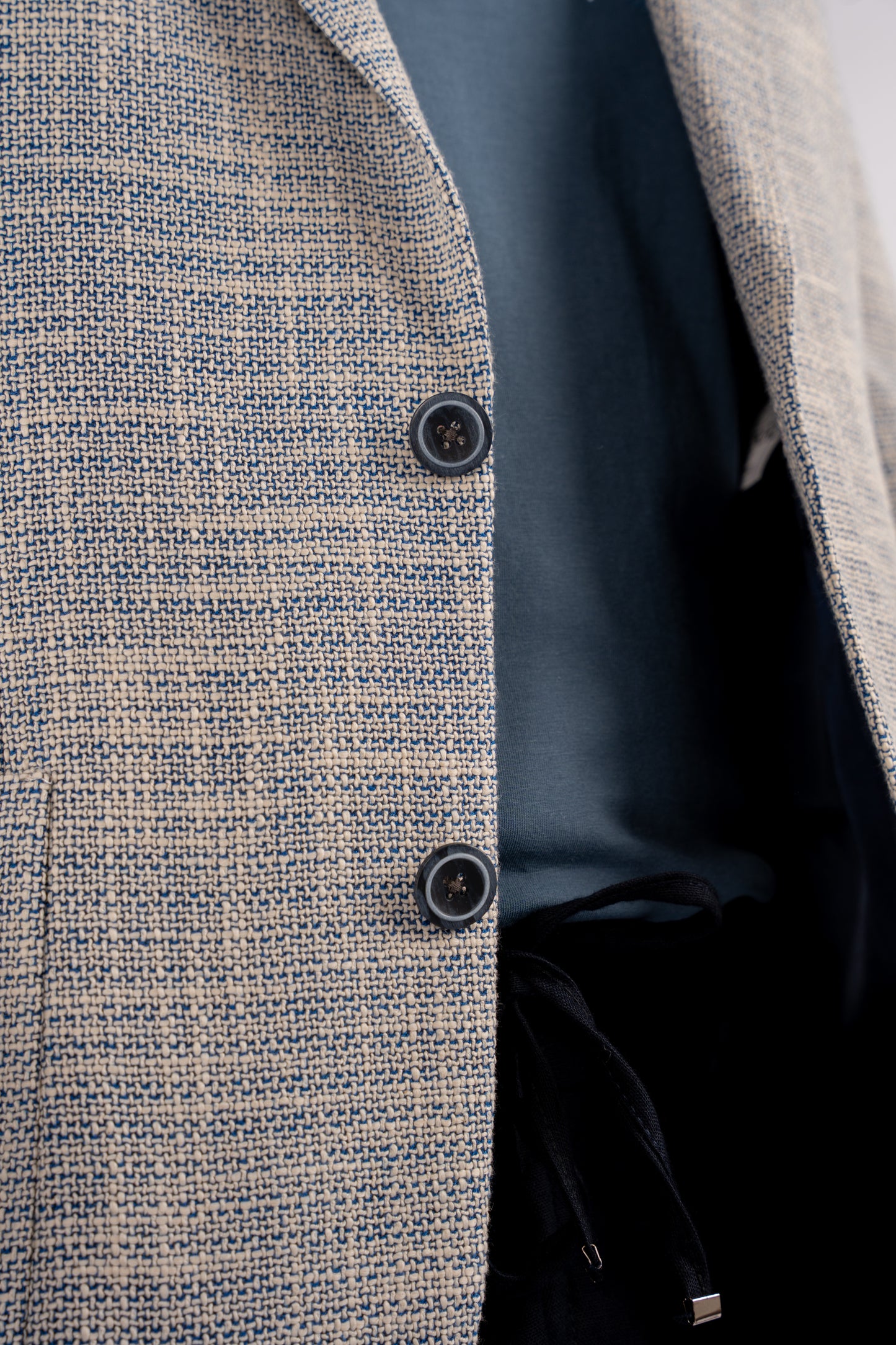 BLUE LINEN BLAZER