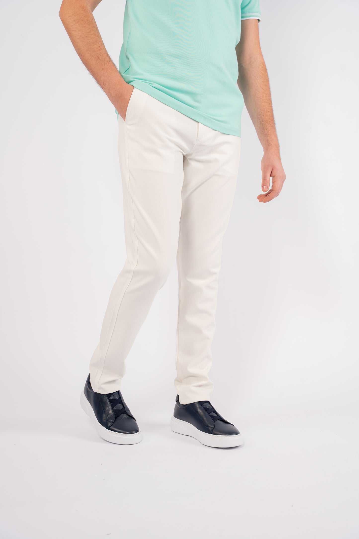 MINT BUTTON COLLAR POLO