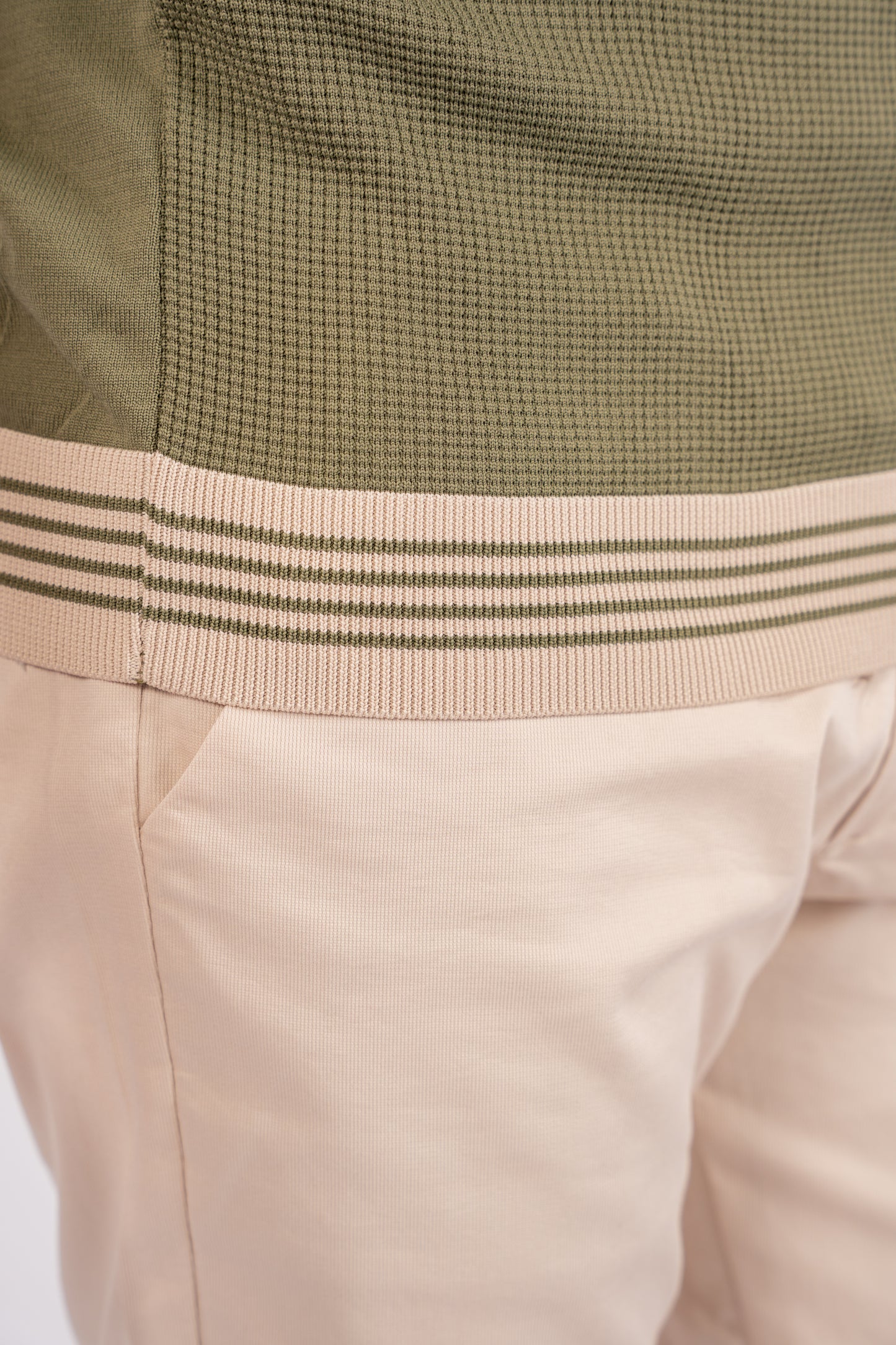 MINT MIXED ZIPPER TRICOT POLO