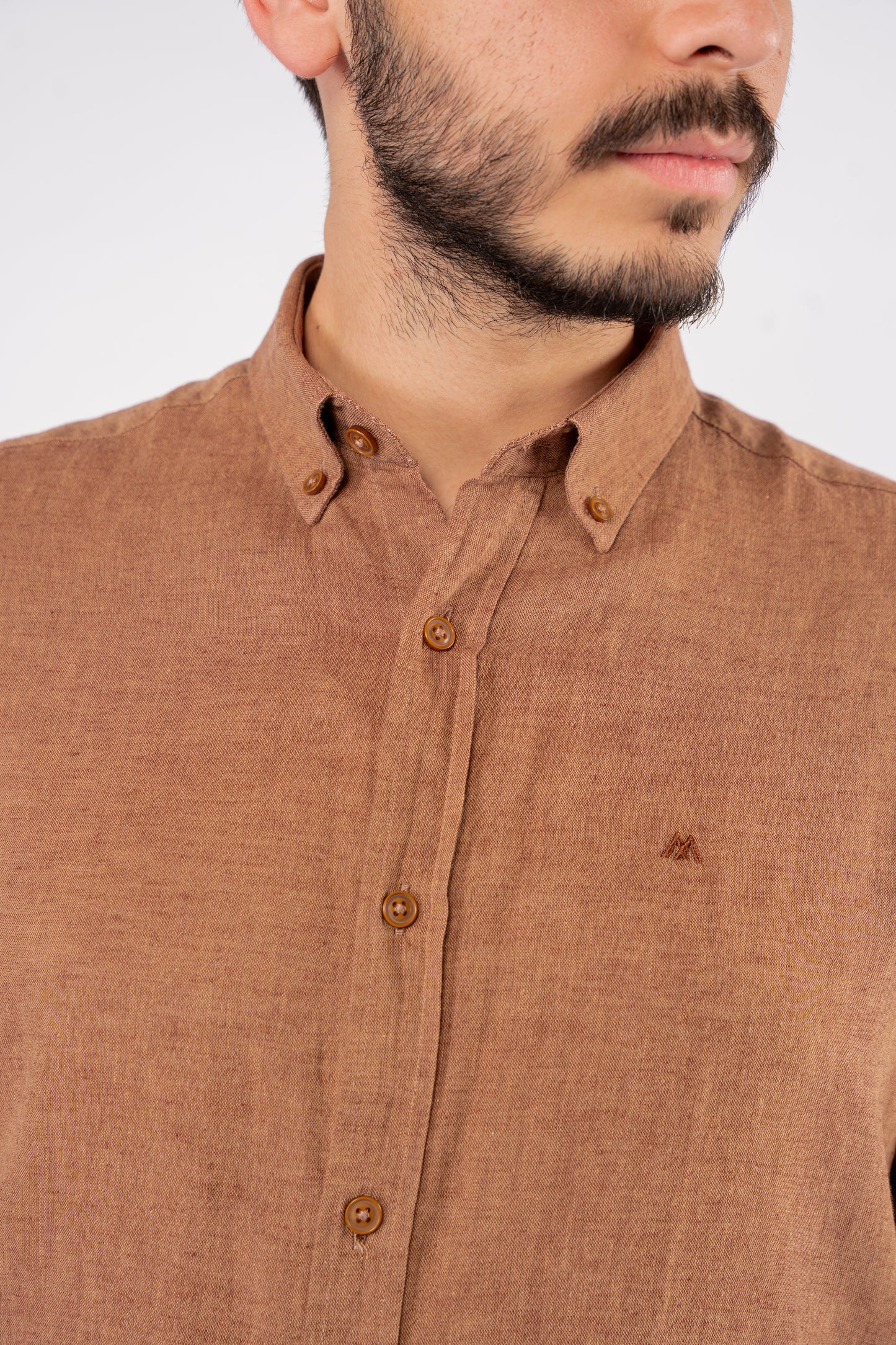 PREMIUM MOCHA LINEN SHIRT