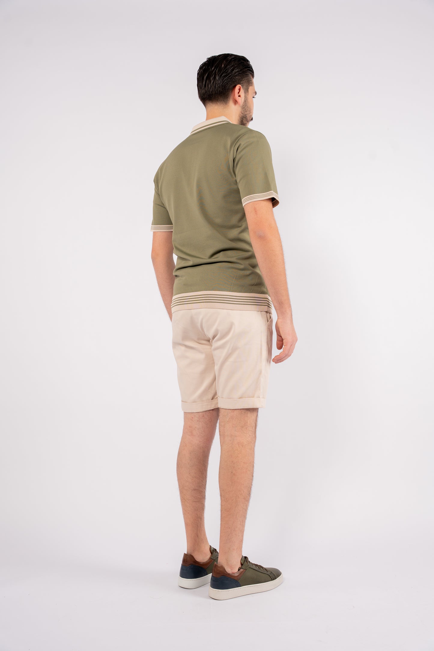 MINT MIXED ZIPPER TRICOT POLO