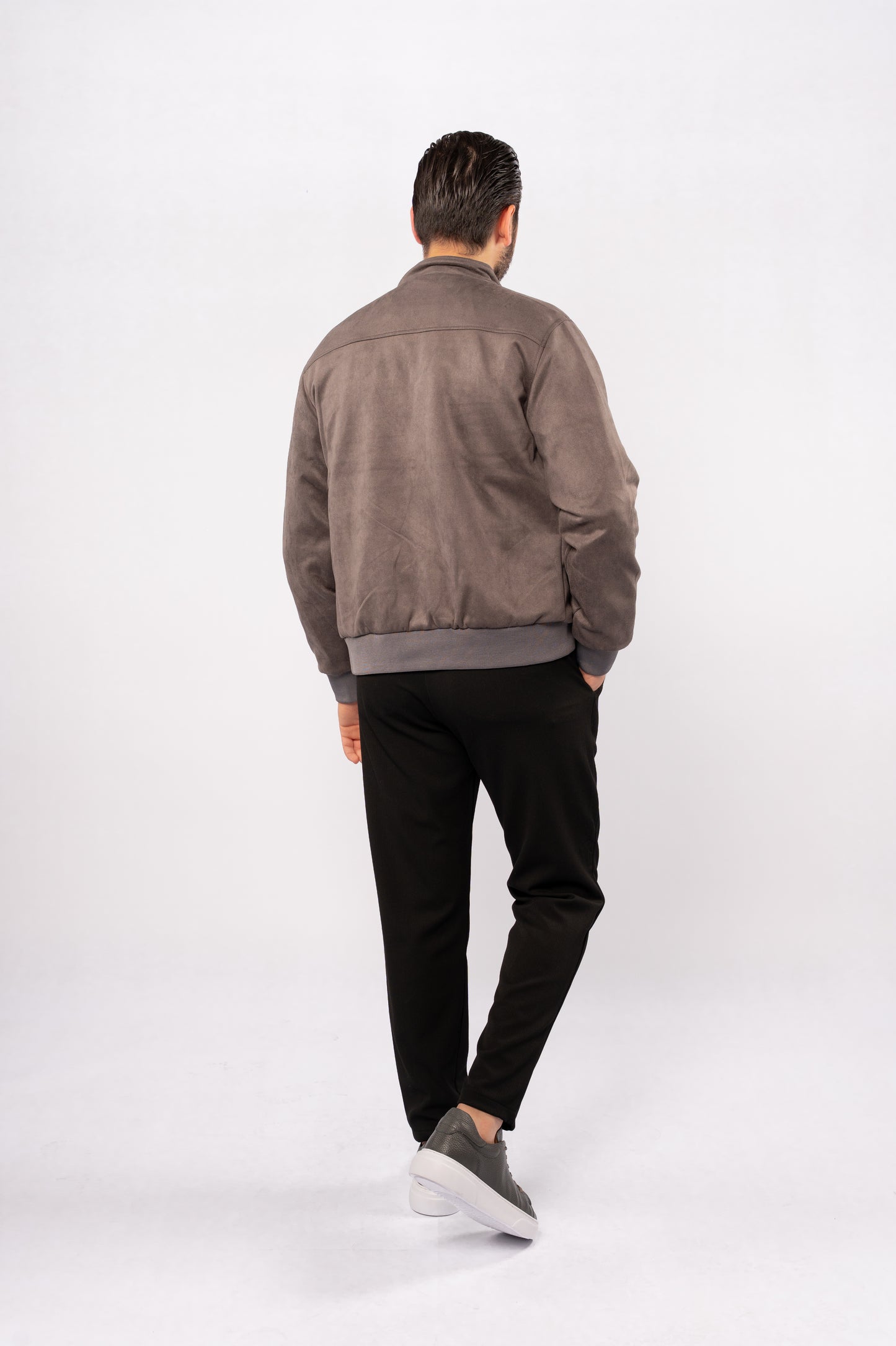 GREY SUEDE TIMELESS JACKET