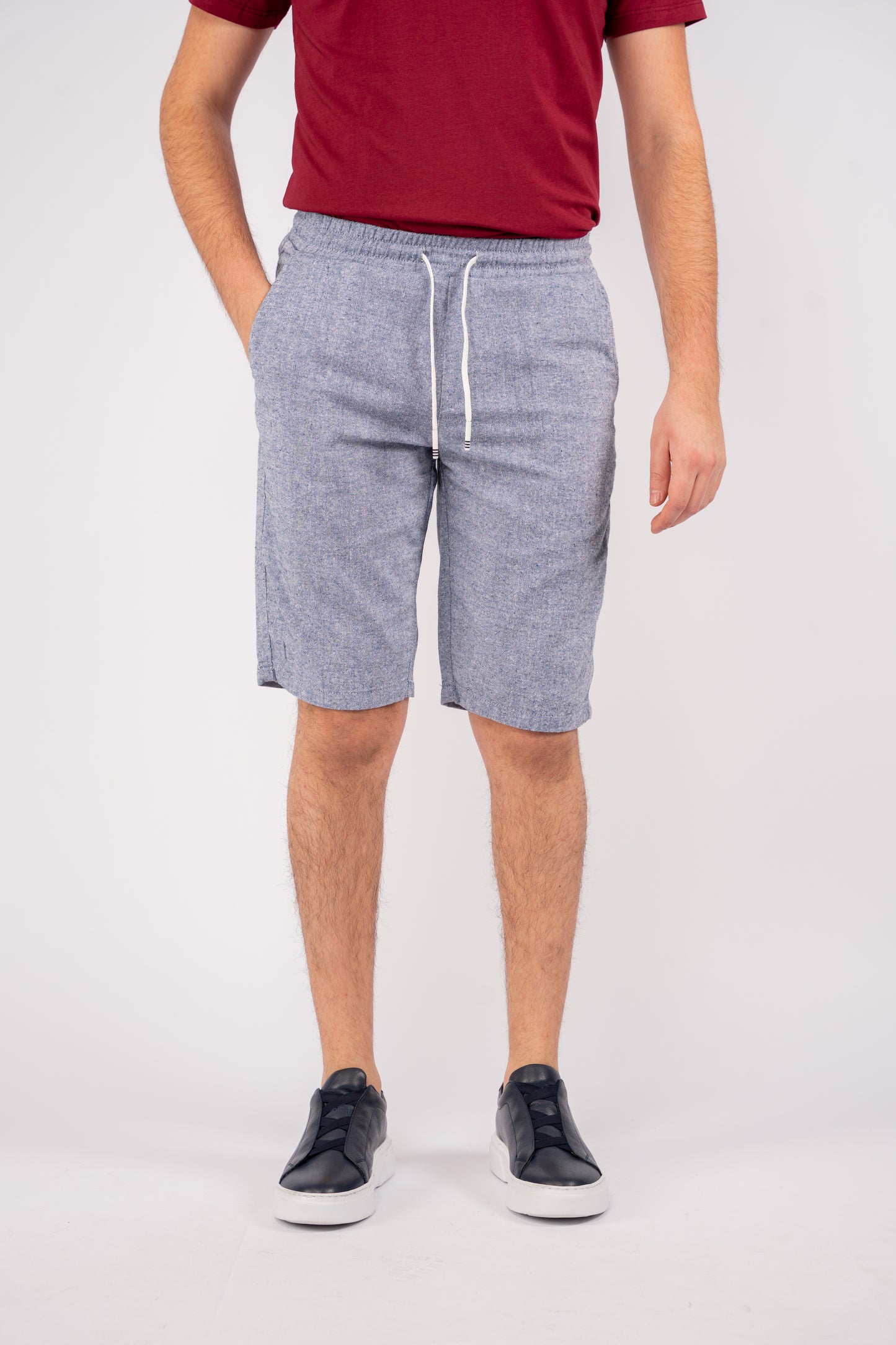 BLUE JEANS LINEN SHORT