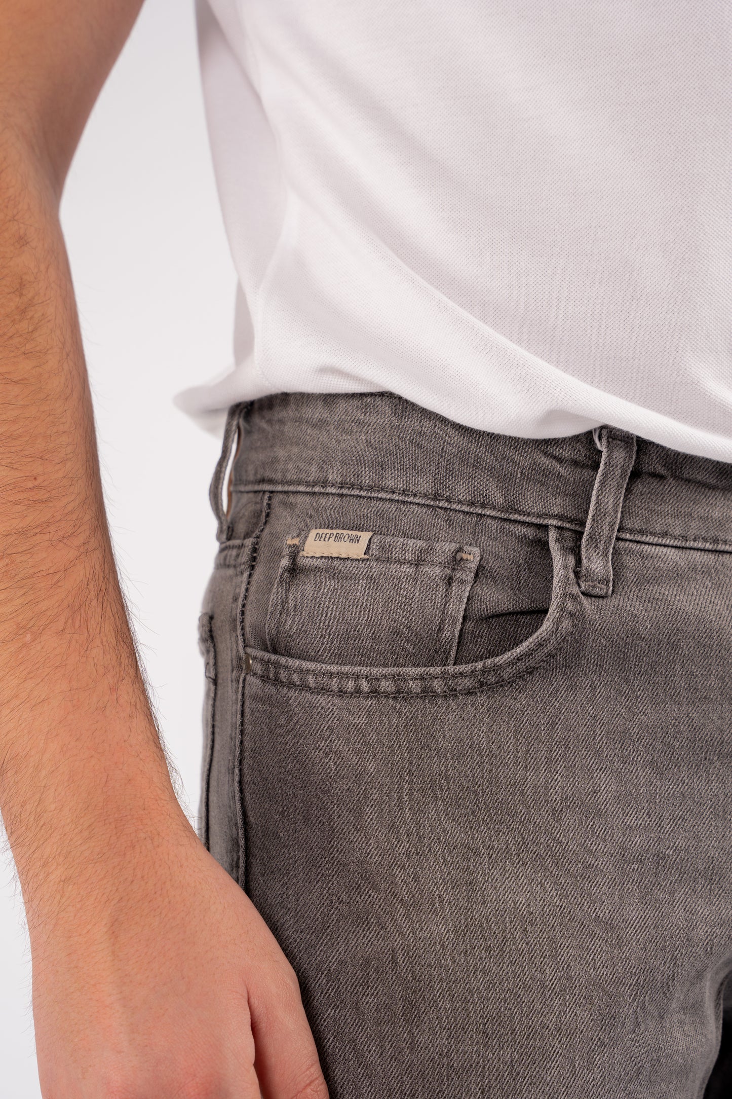 GREY REGULAR FIT DENIM