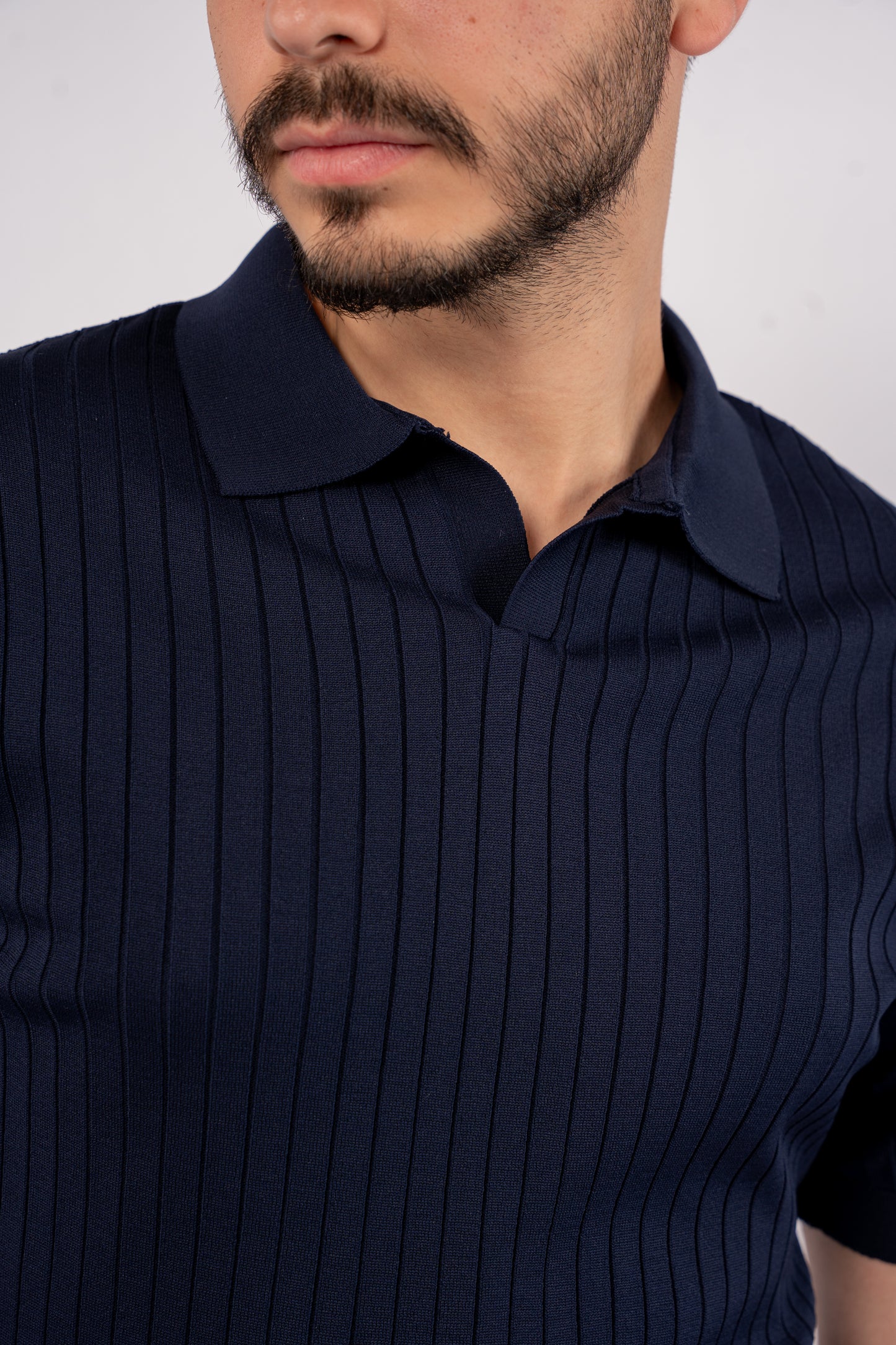INDEGO VNECK LINED POLO