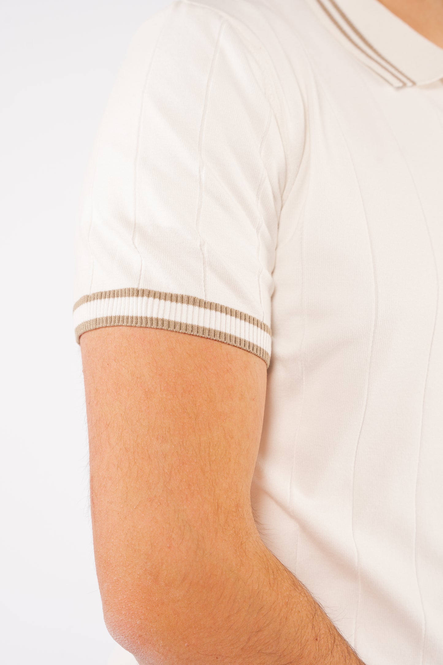 VNECK WHITE POLO