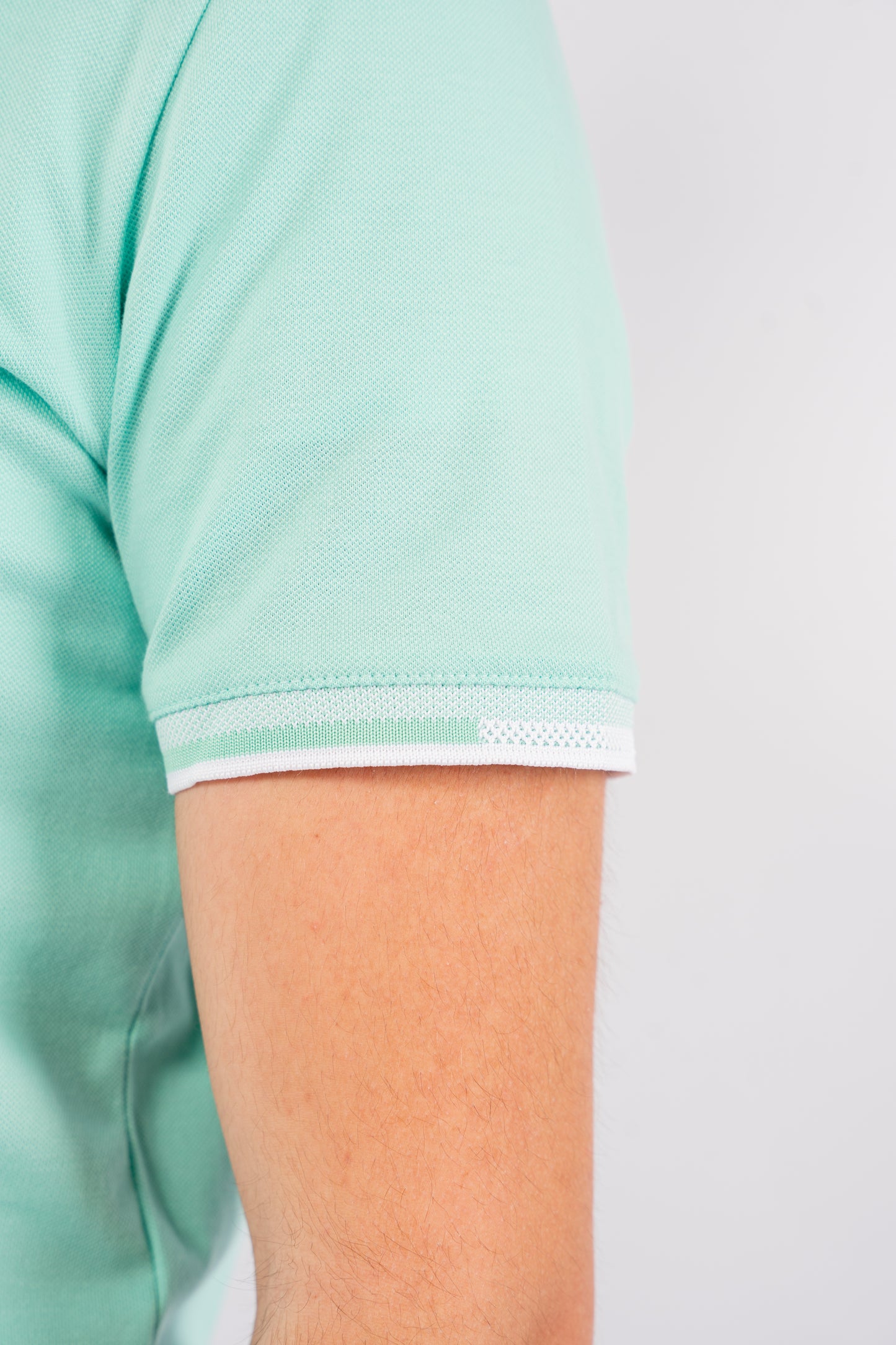 MINT BUTTON COLLAR POLO
