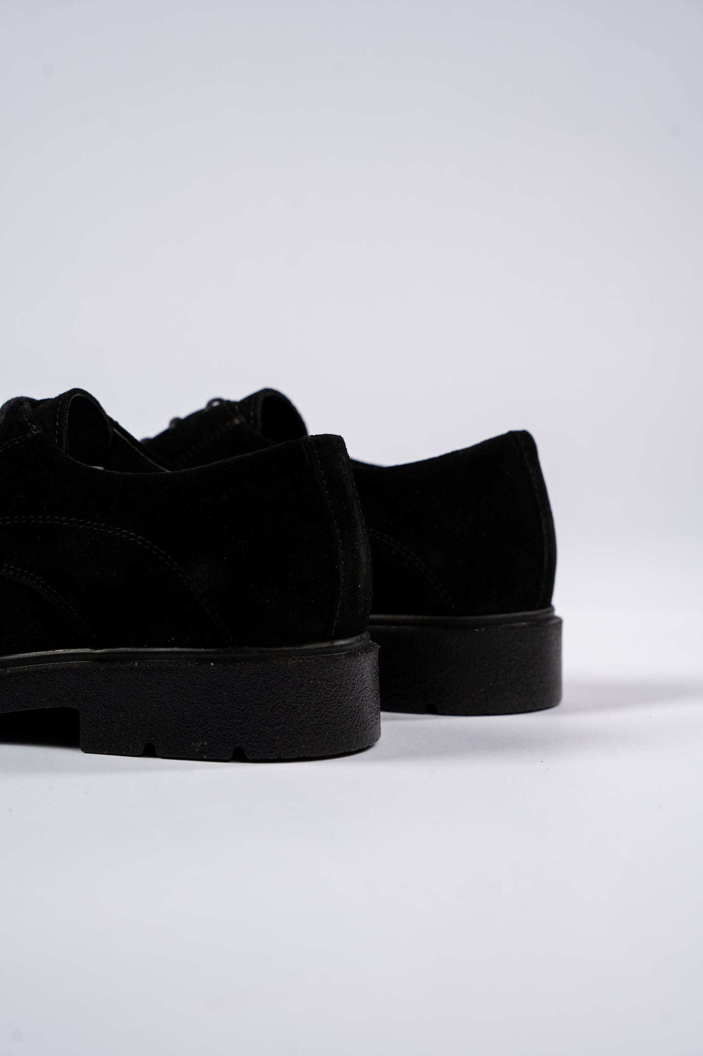 BLACK DERBY SUEDE SHOE