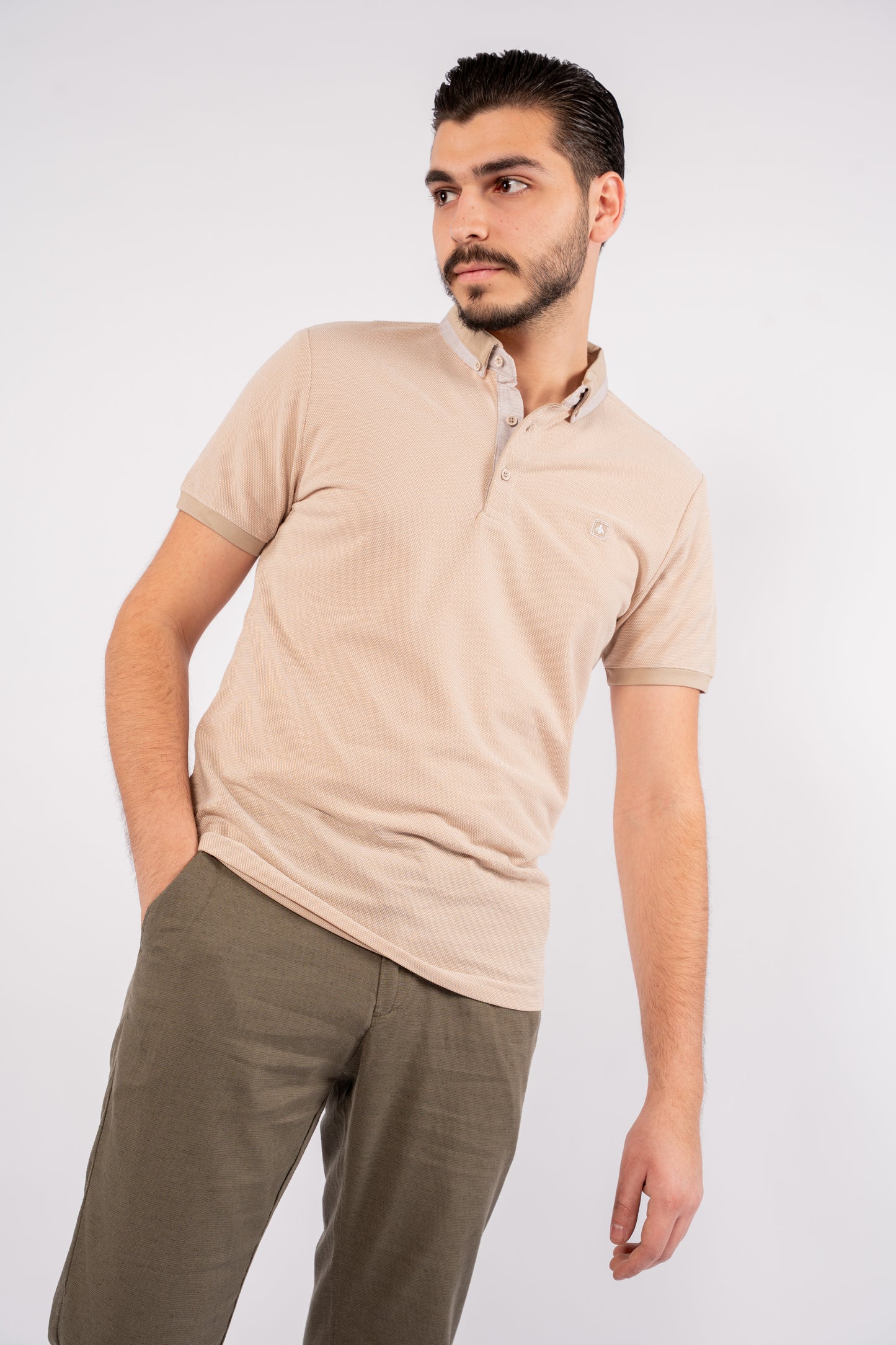 BEIGE PIQUET POLO