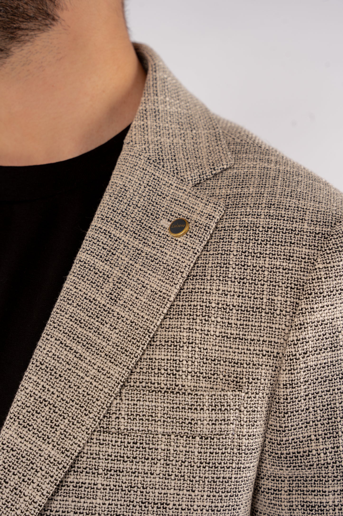 BLACK LINEN BLAZER