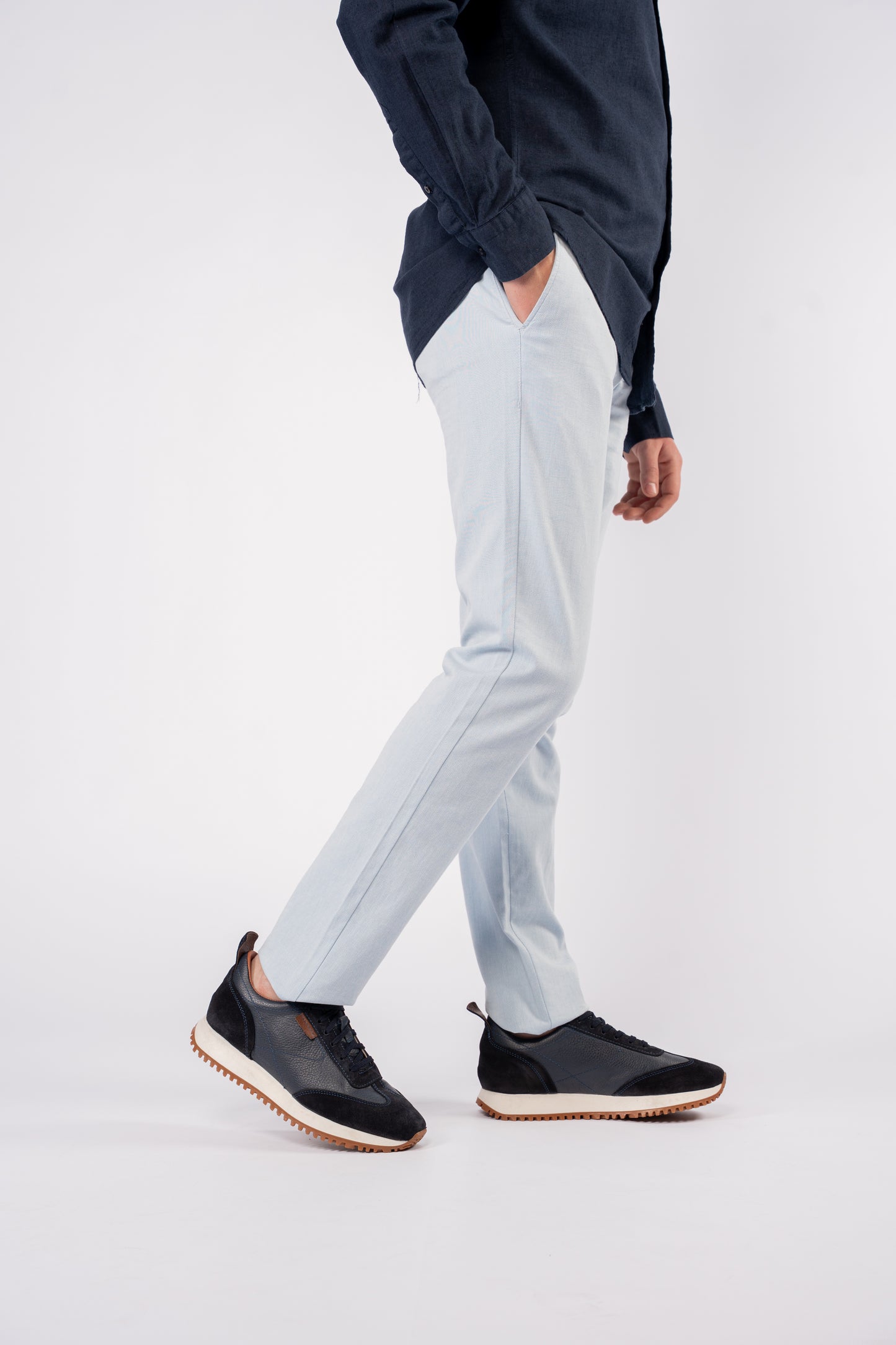 NAVY PREMIUM LINEN SHIRT