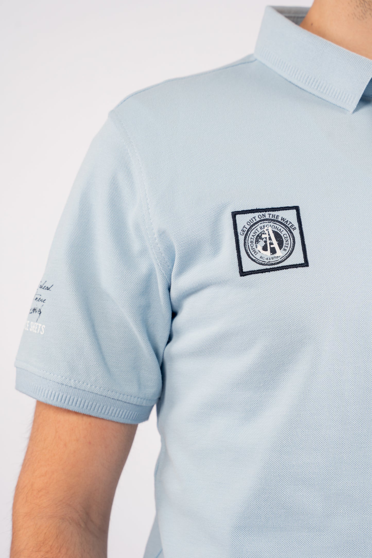 BLUE RETRO POLO