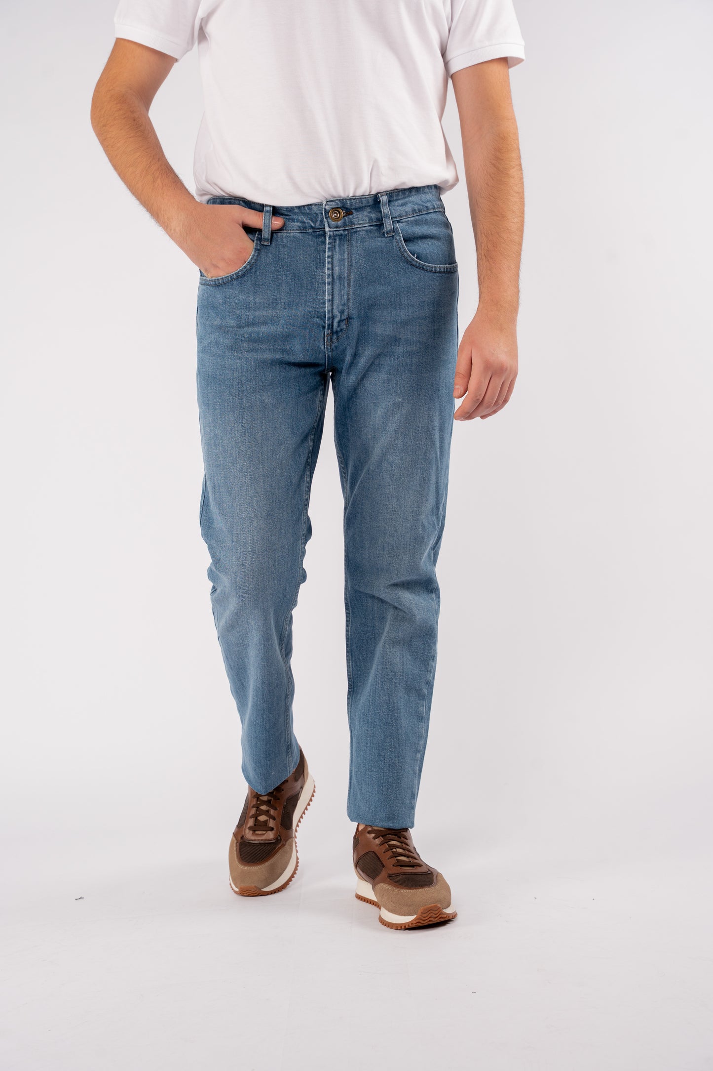 LIGHT BLUE REGULAR FIT DENIM