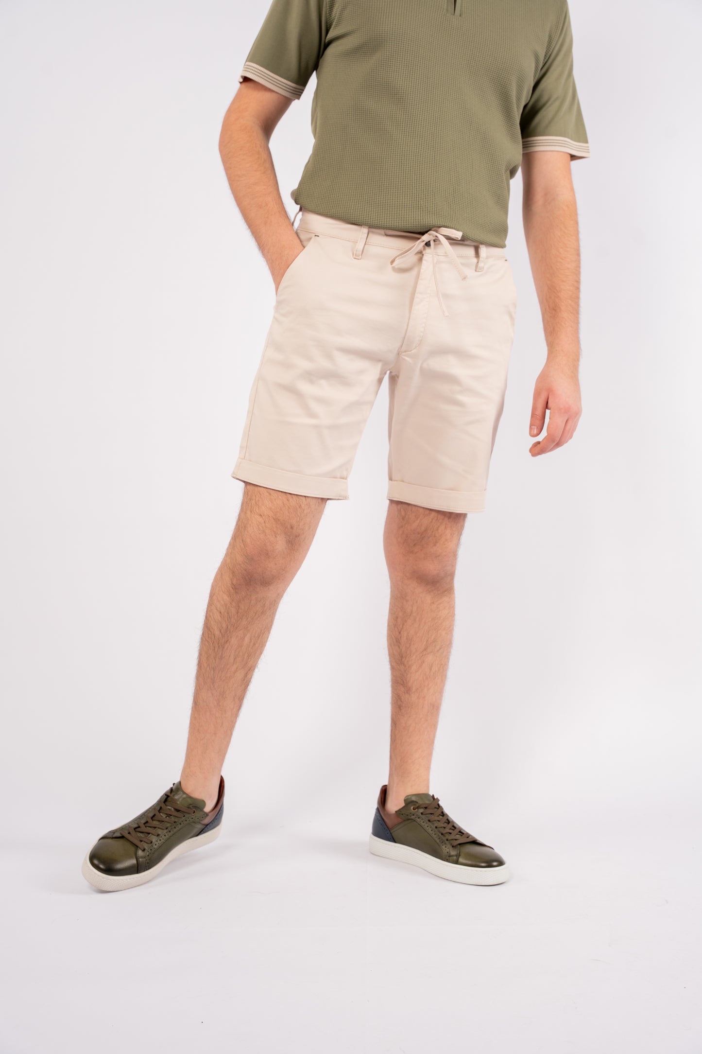 BEIGE CASUAL SHORT