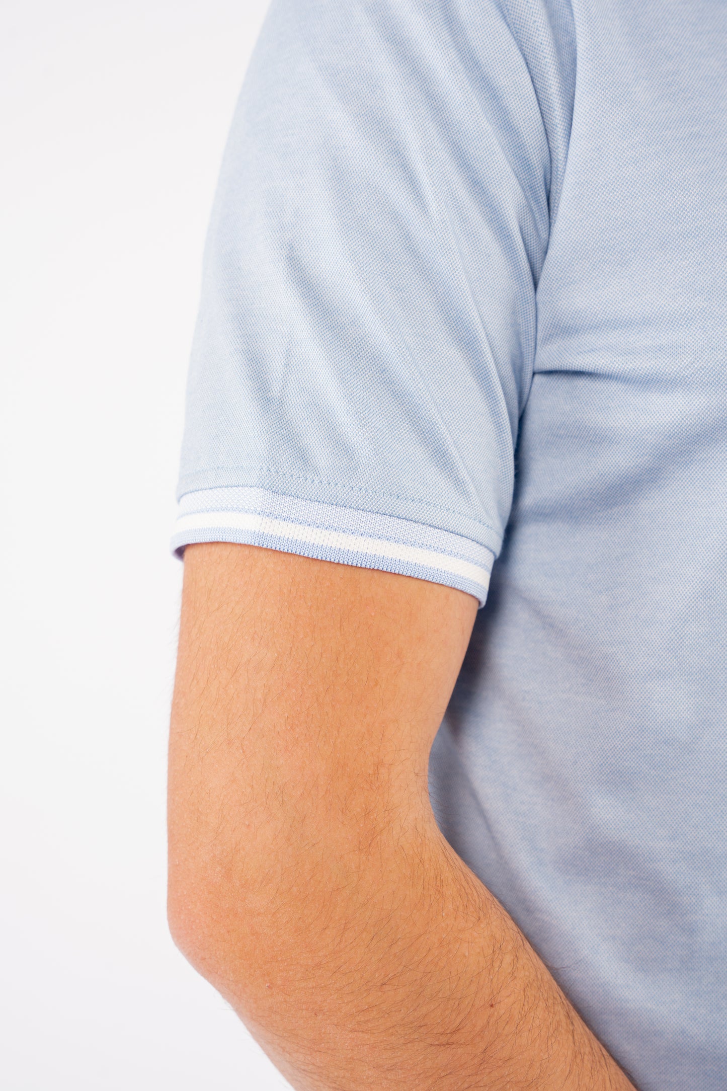 BLUE ZIPPER POLO