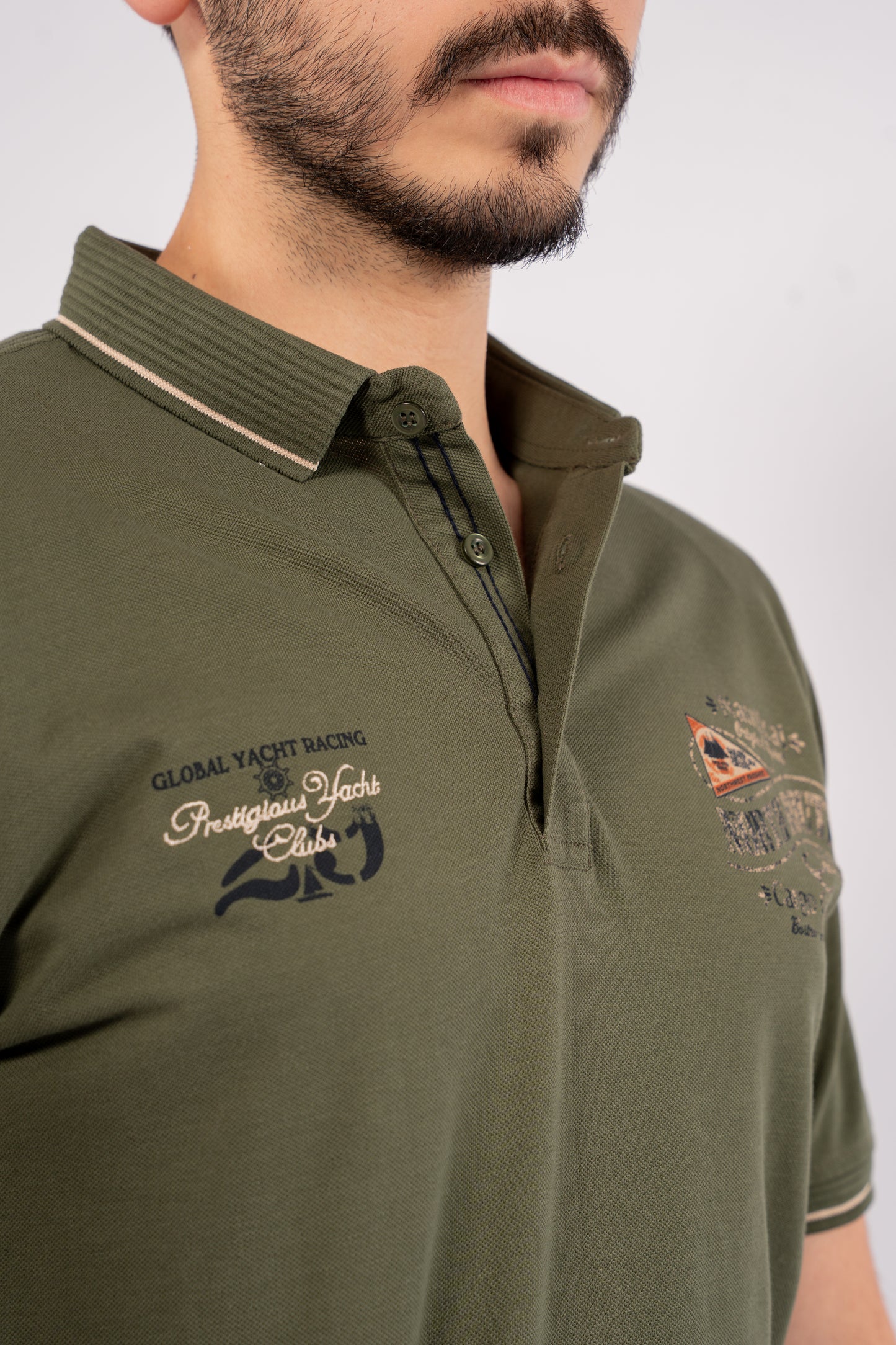 OLIVE VINTAGE POLO