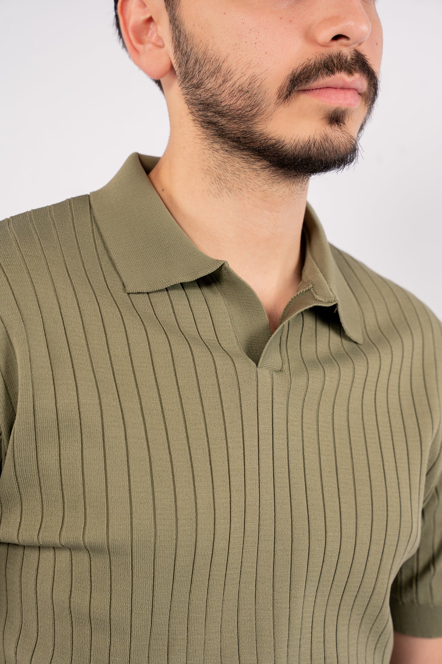 MINT VNECK LINED POLO