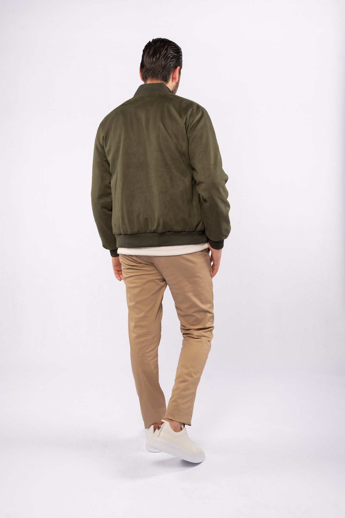 OLIVE SUEDE URBAN JACKET