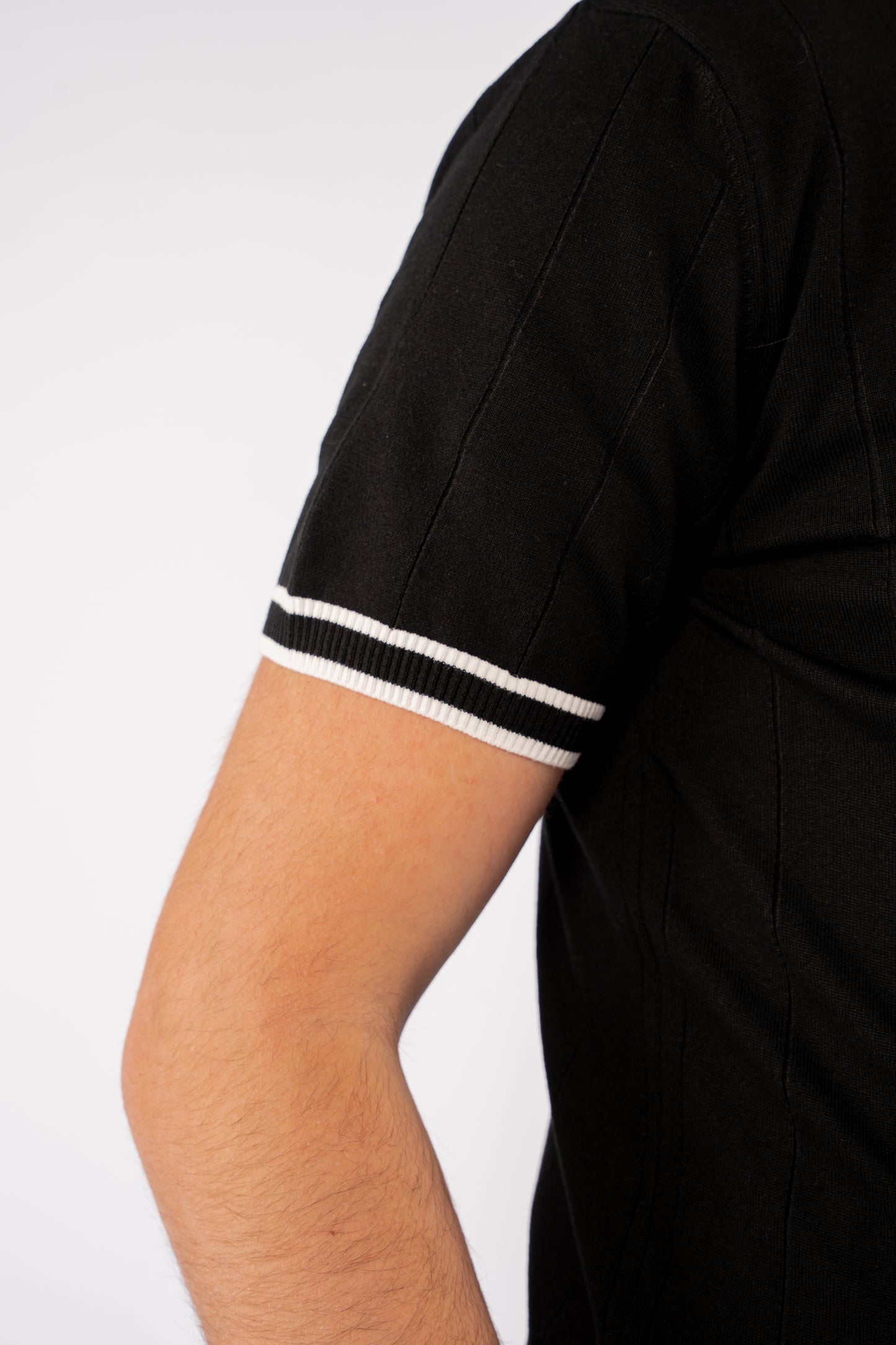 VNECK BLACK POLO