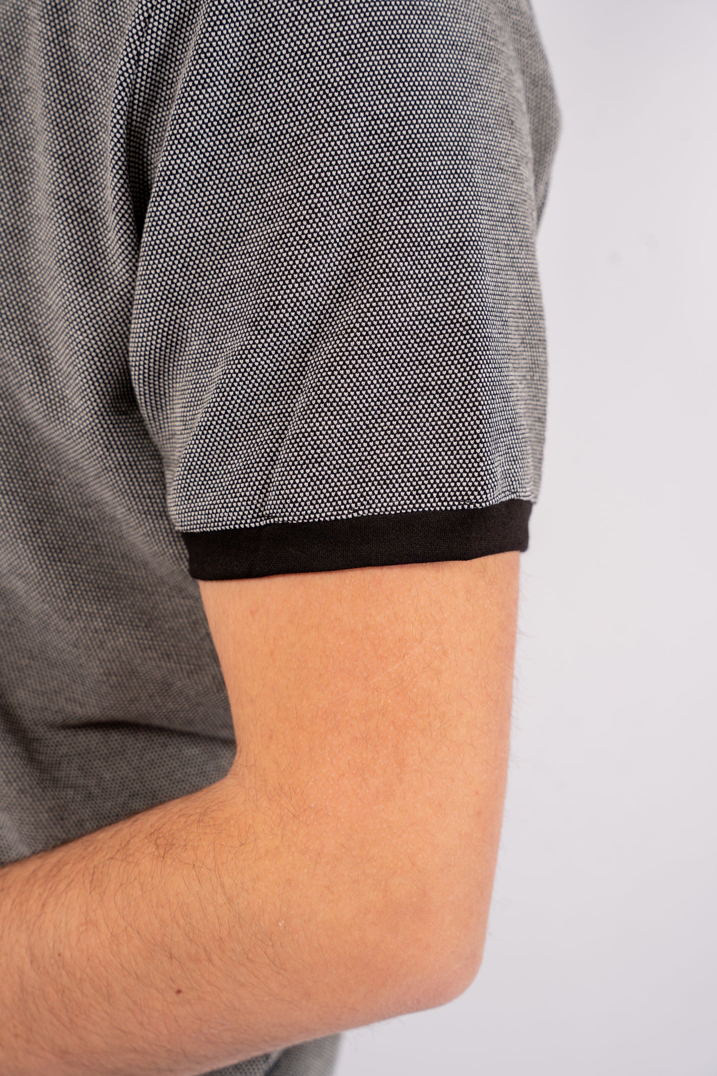 BLACK PIQUET POLO