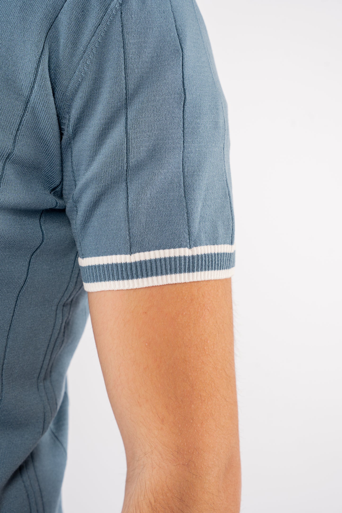 VNECK BLUE POLO