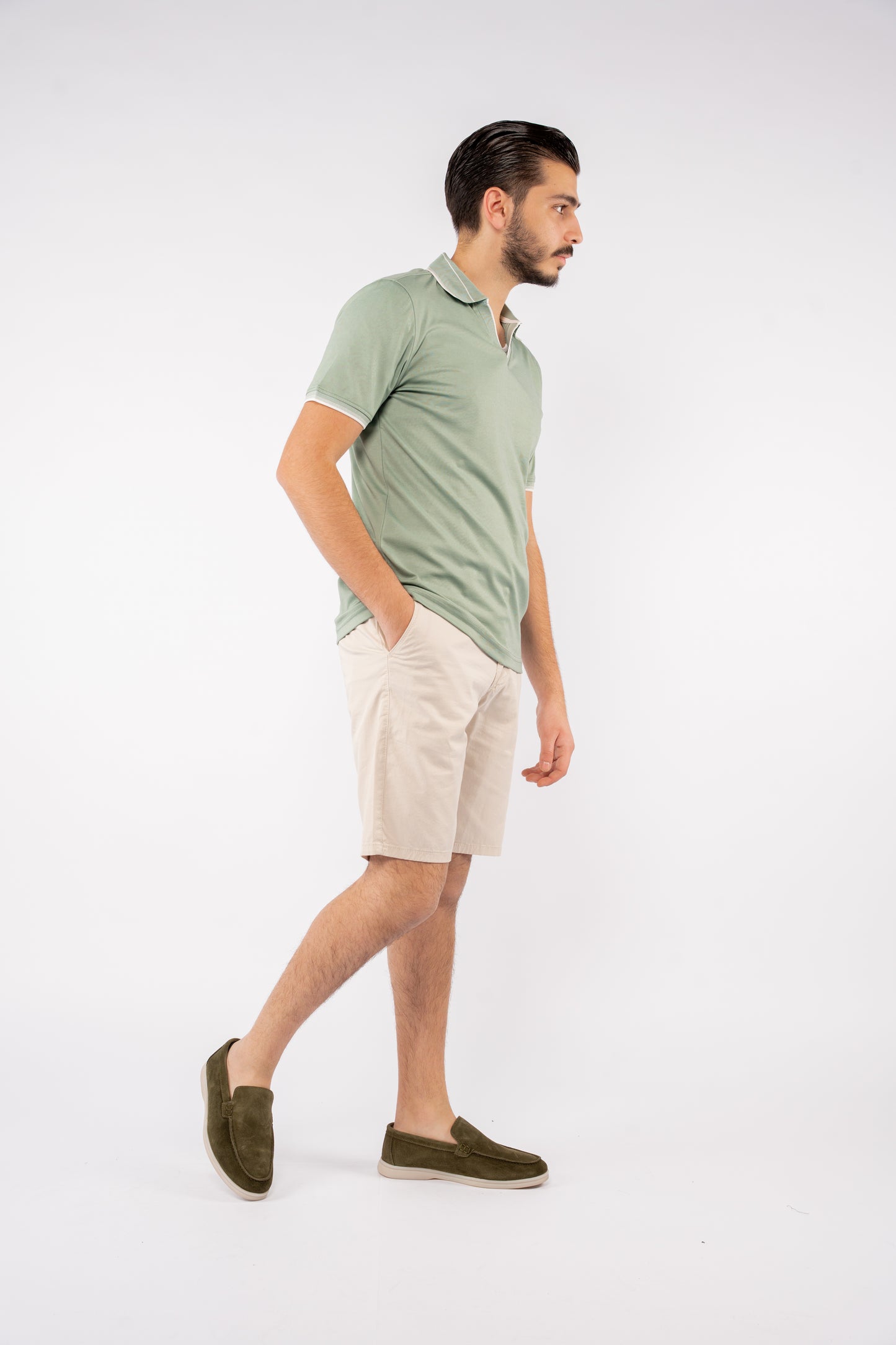 MINT MIXED VNECK POLO