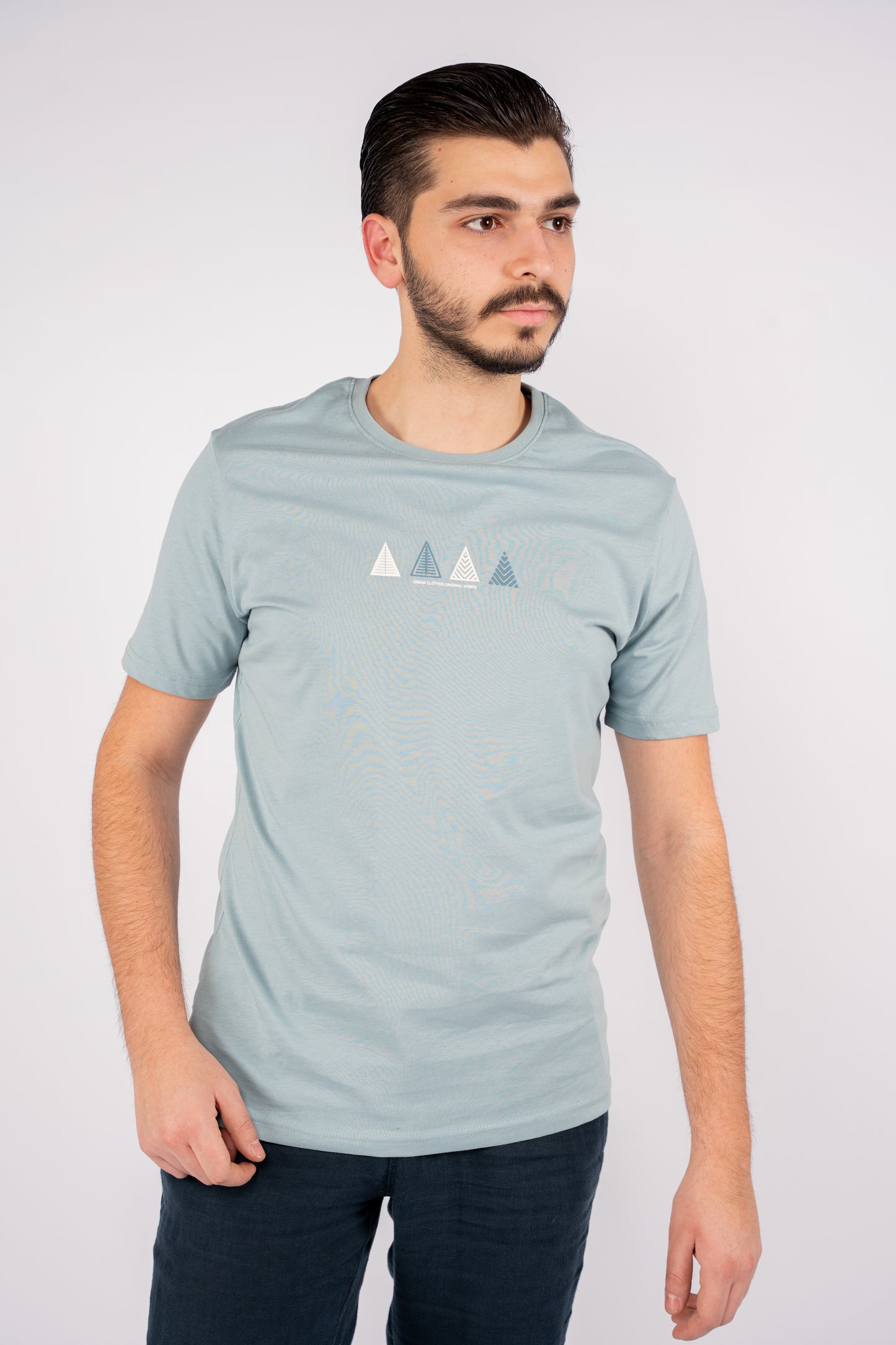 BLUE TRIANGLES TSHIRT
