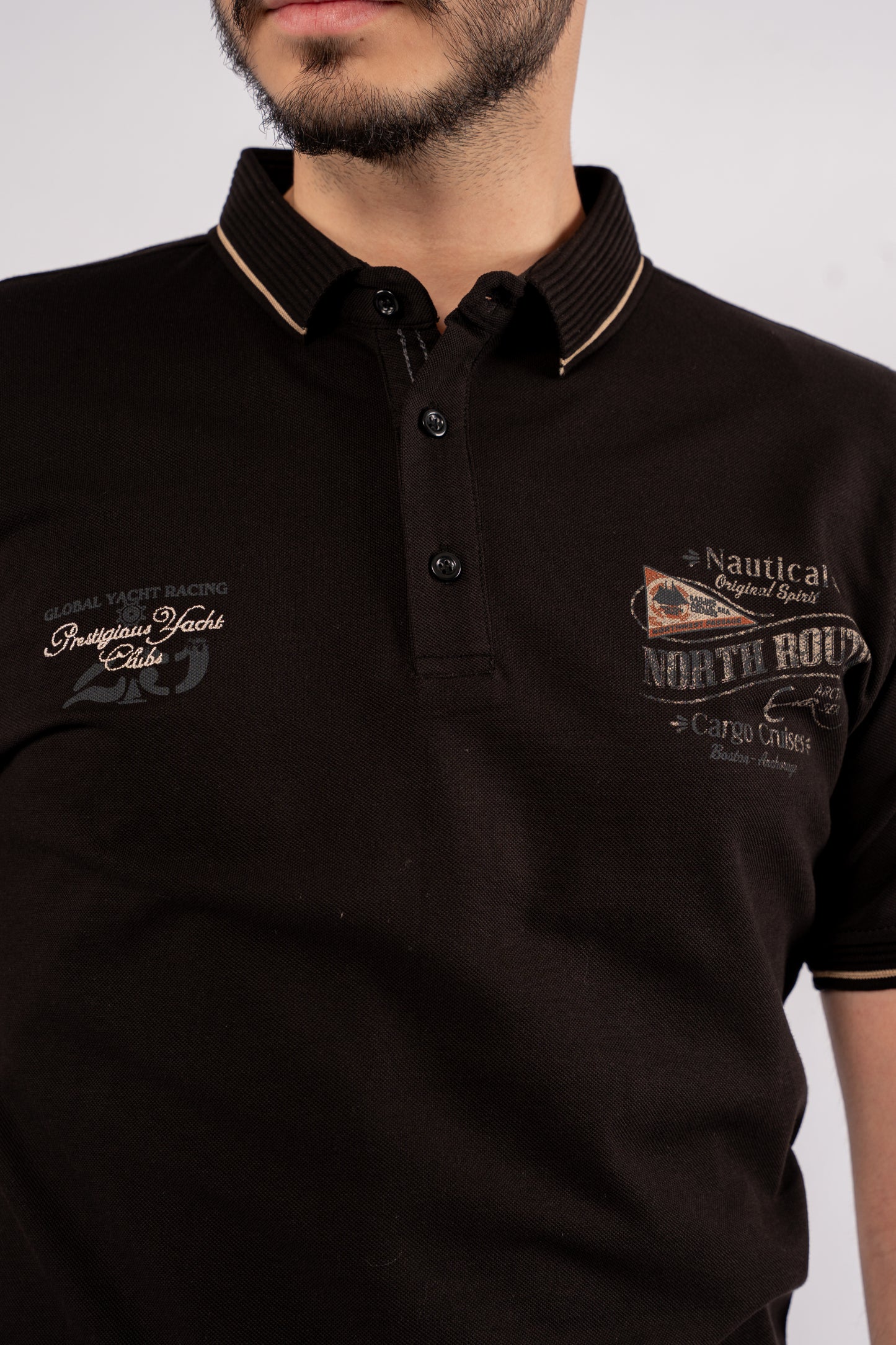 BLACK VINTAGE POLO