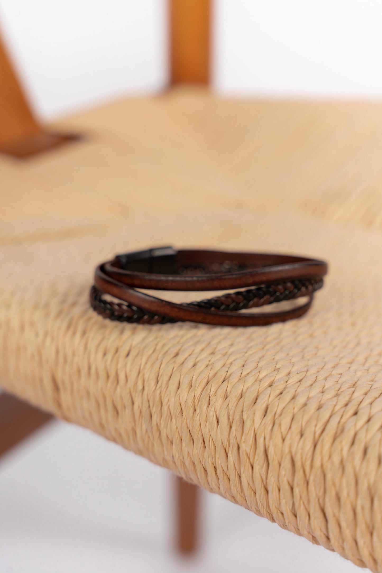 BROWN TRICORD URBAN BRACELET