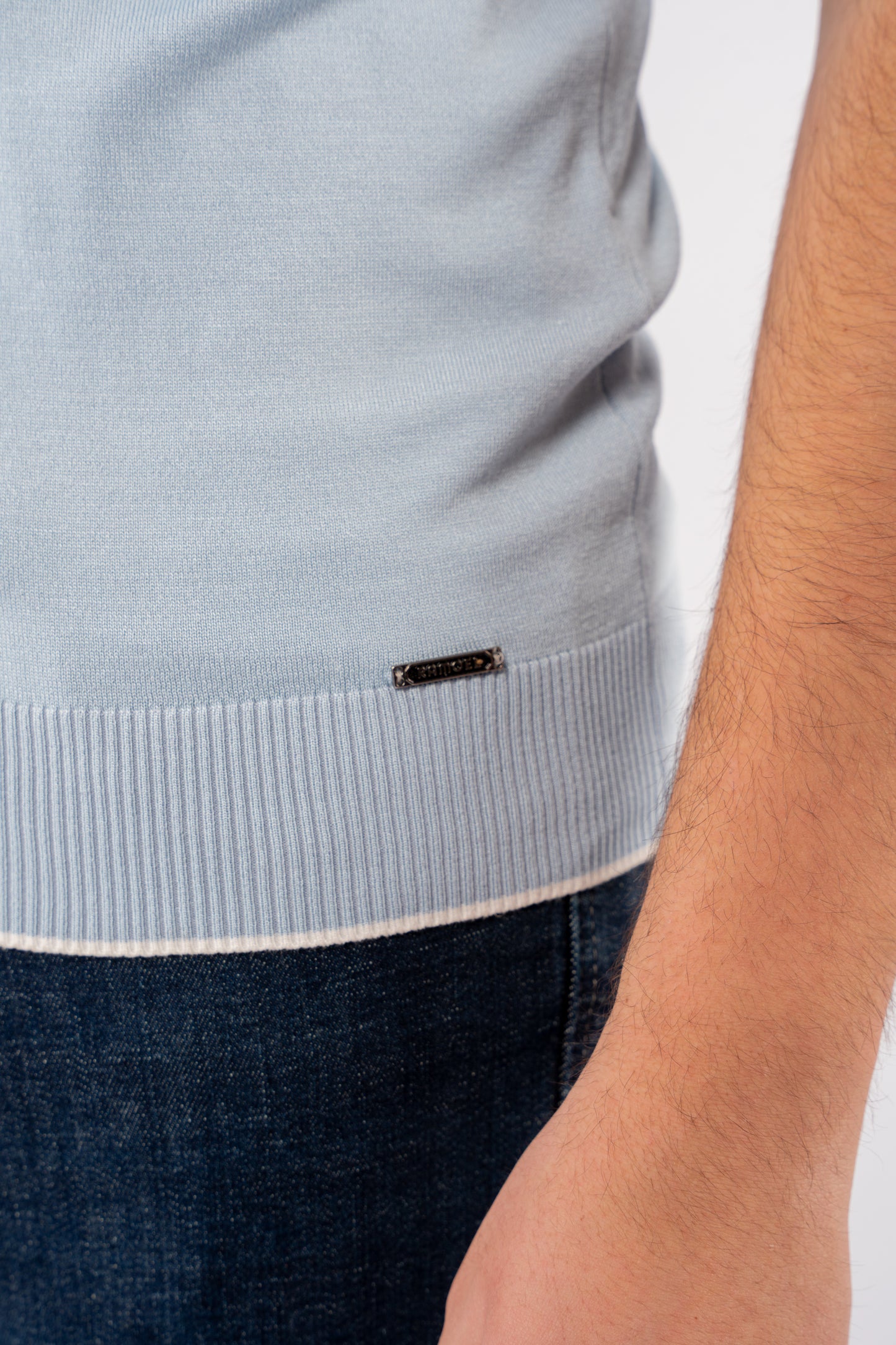 BLUE WHITE LINE POLO