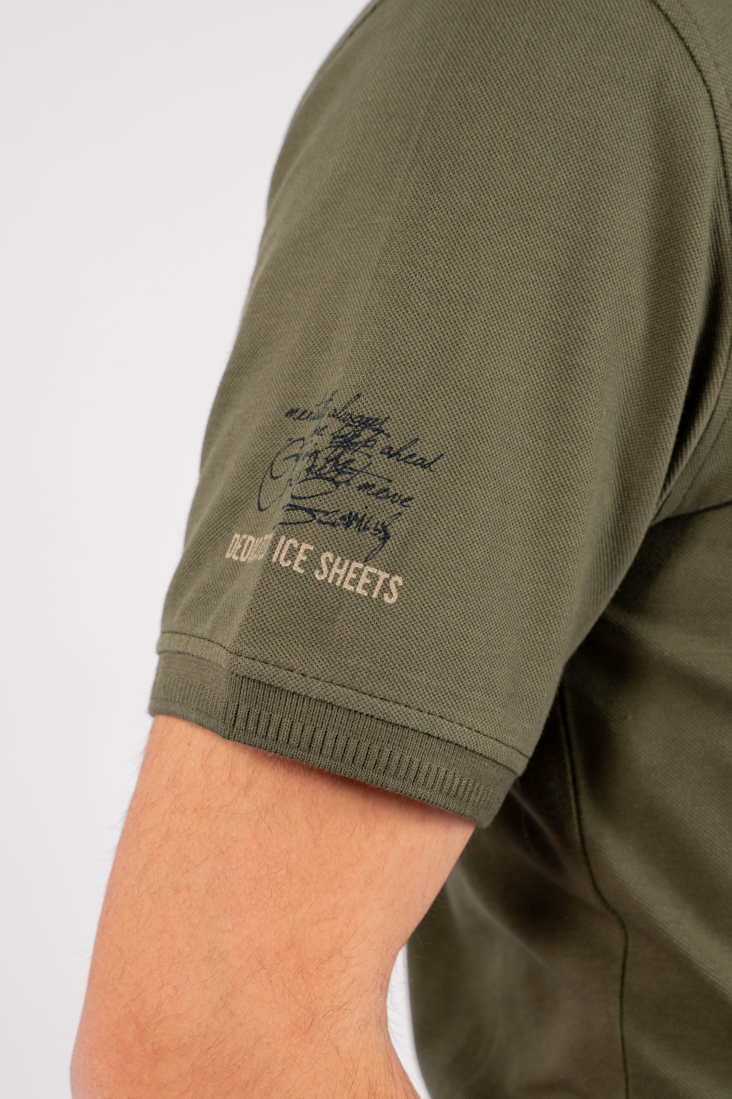 OLIVE RETRO POLO