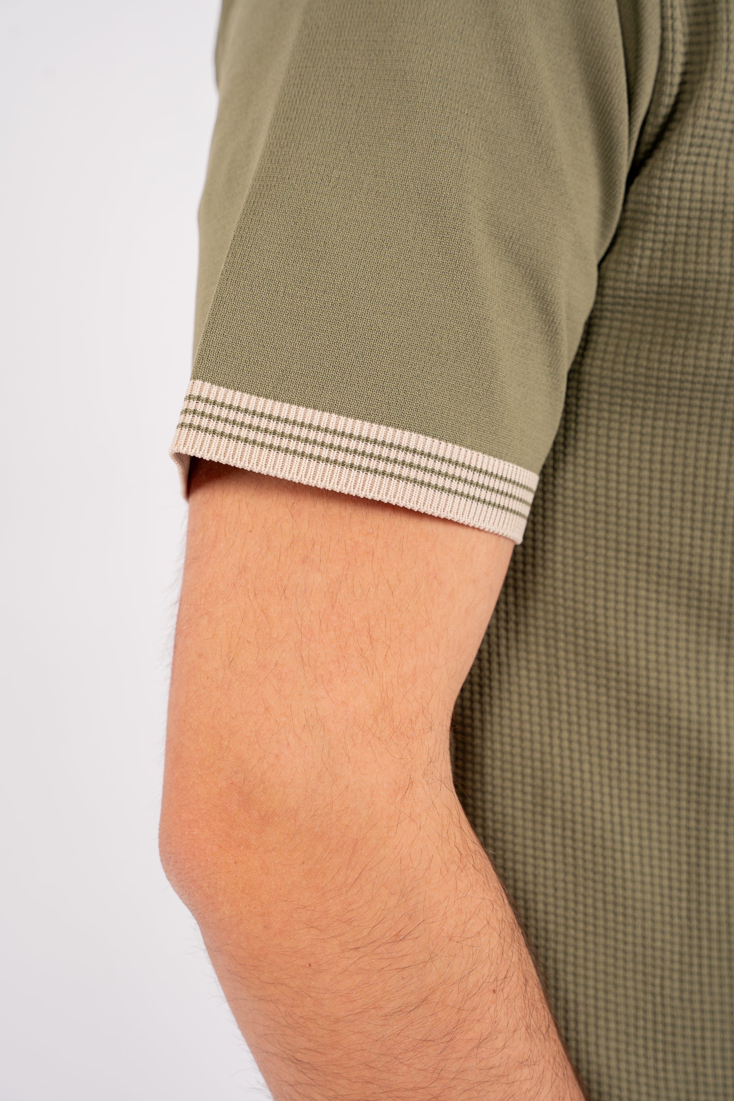 MINT MIXED ZIPPER TRICOT POLO