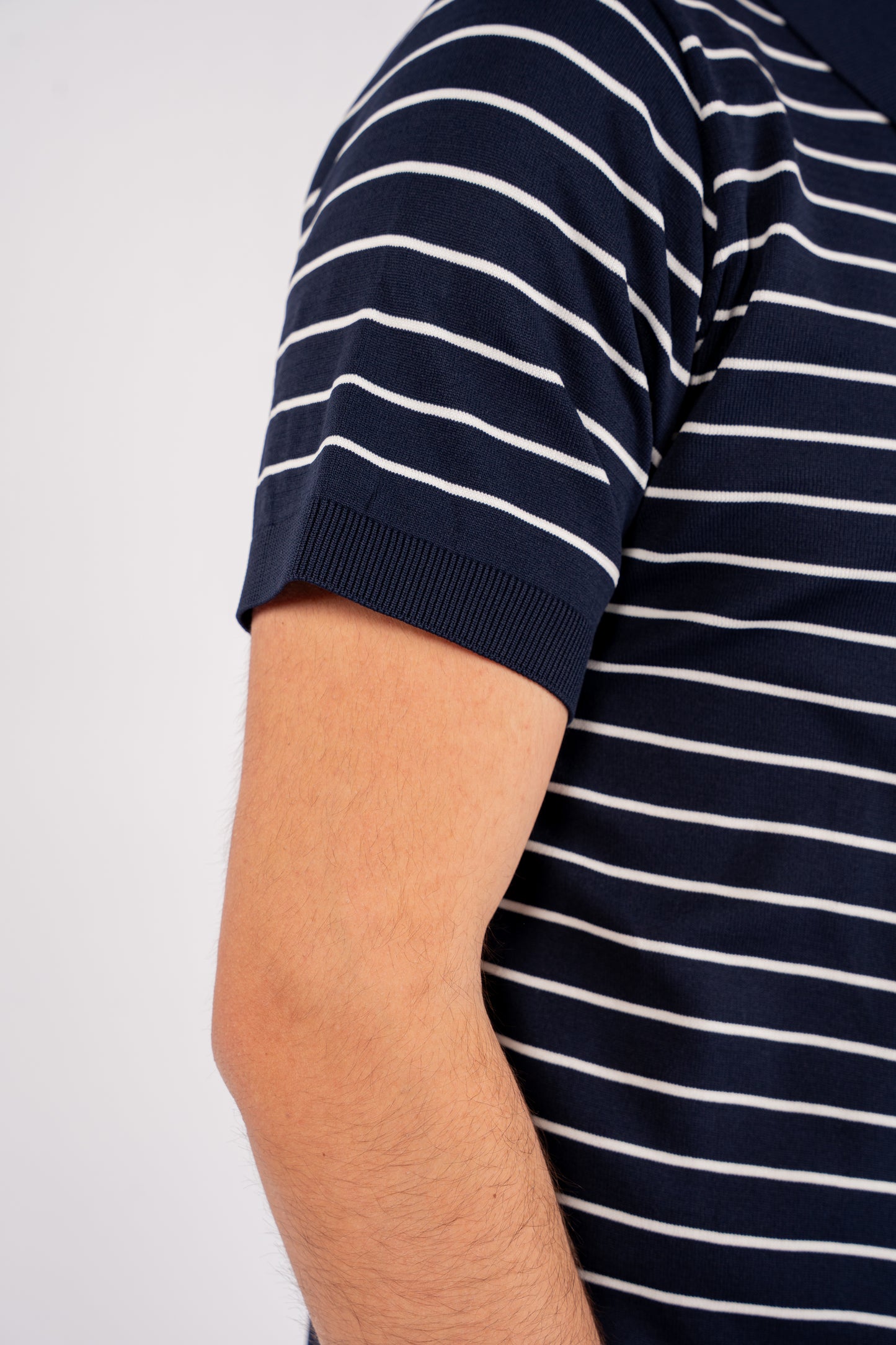 NAVY ZIPPER LINED POLO